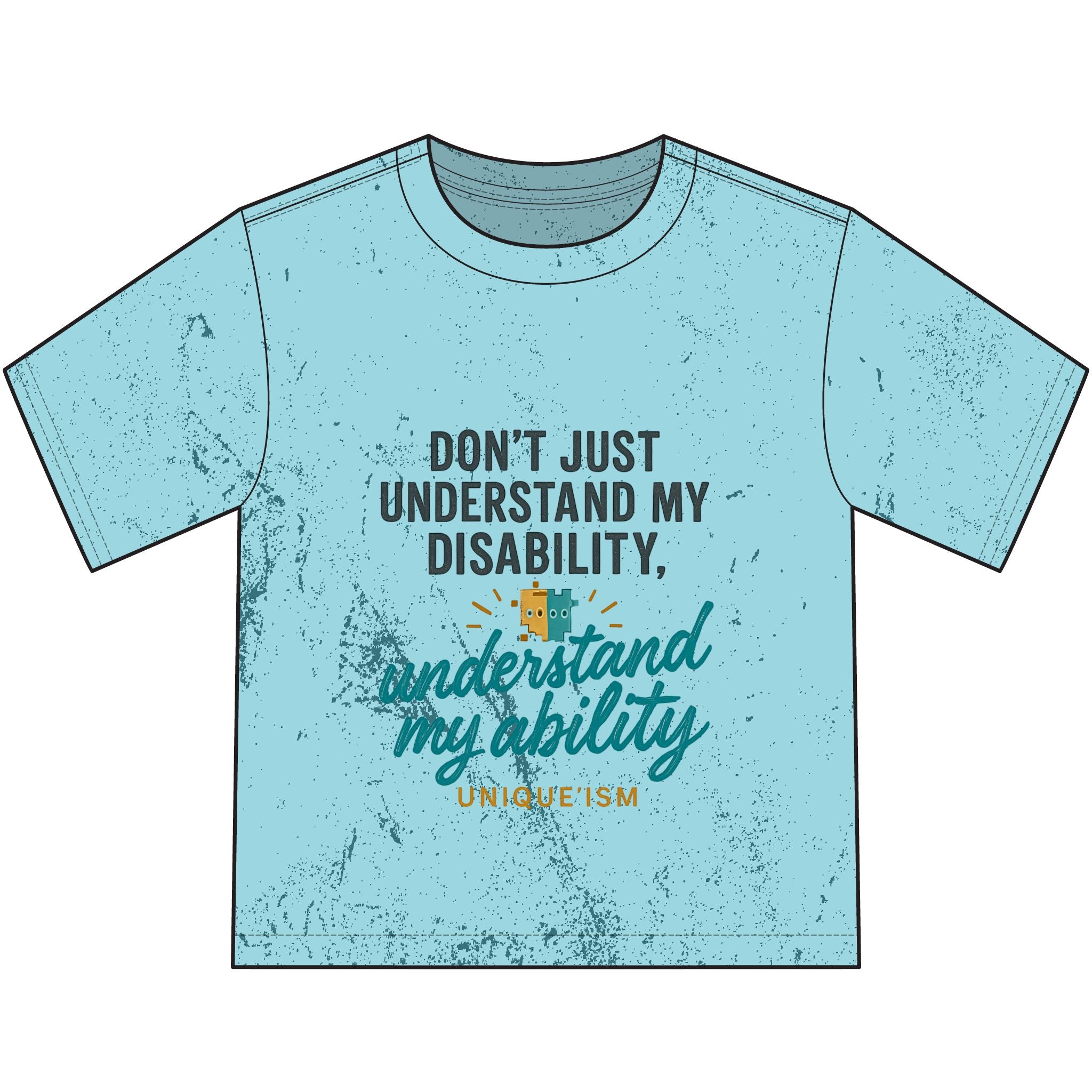 Youth T-Shirt — "Don't Just Understand My Disability, Understand My Ability" Inspirational Kids Tee