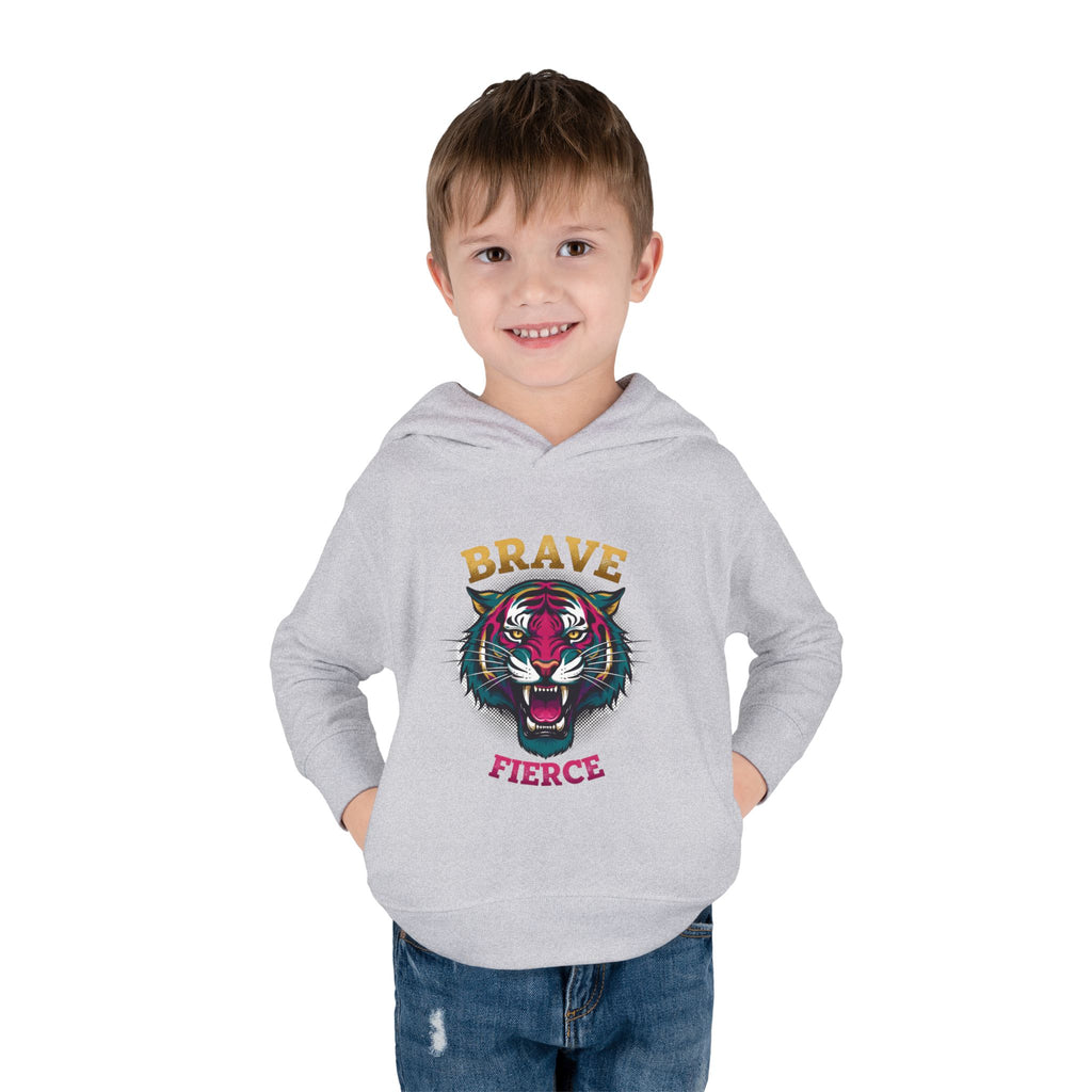 Toddler Hoodie — 'Brave & Fierce' Tiger Pullover (Built for a Different Jungle)