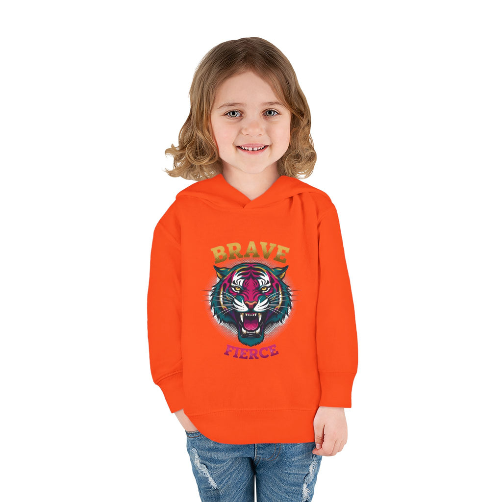 Toddler Hoodie — 'Brave & Fierce' Tiger Pullover (Built for a Different Jungle)