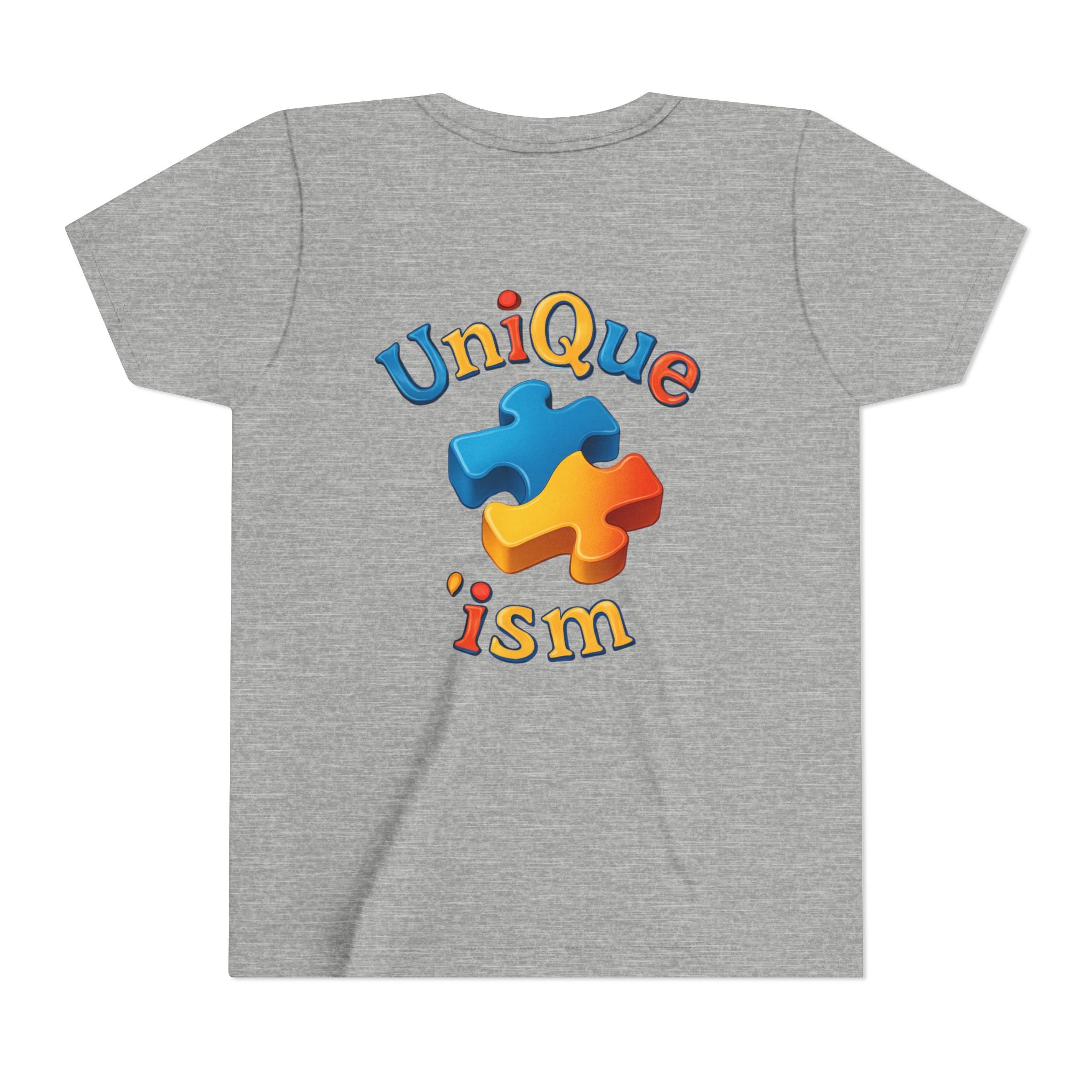 Autism Support Youth Tee — "NonVerbal Not Deaf" & Puzzle Piece "Unique'ism"
