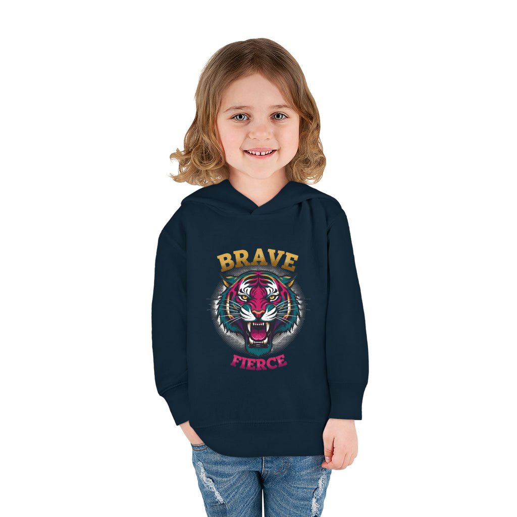 Toddler Hoodie — 'Brave & Fierce' Tiger Pullover (Built for a Different Jungle)