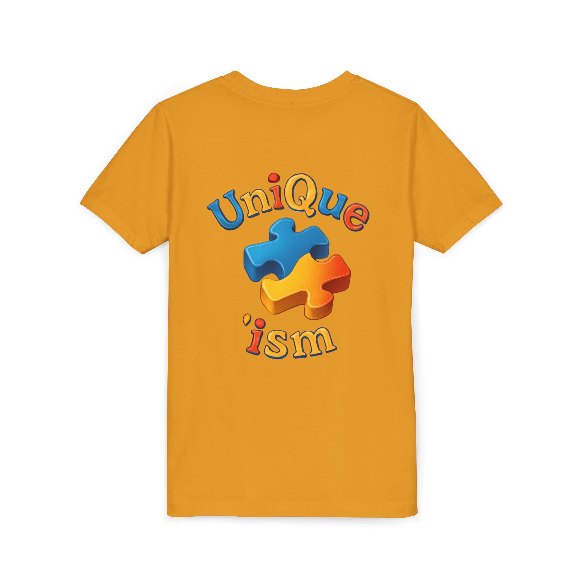 Autism Support Youth Tee — "NonVerbal Not Deaf" & Puzzle Piece "Unique'ism"
