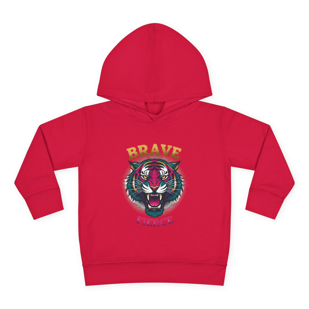 Toddler Hoodie — 'Brave & Fierce' Tiger Pullover (Built for a Different Jungle)