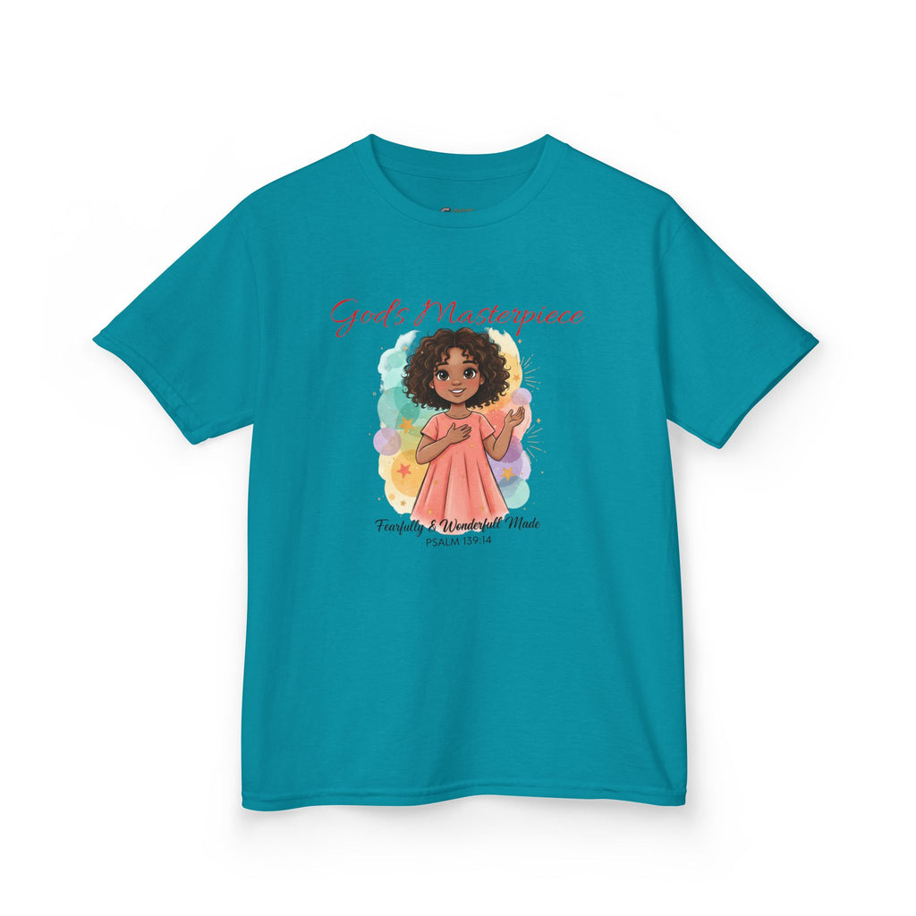 Kids Tee — 'Family & Friends' Cute Girl Illustration Shirt