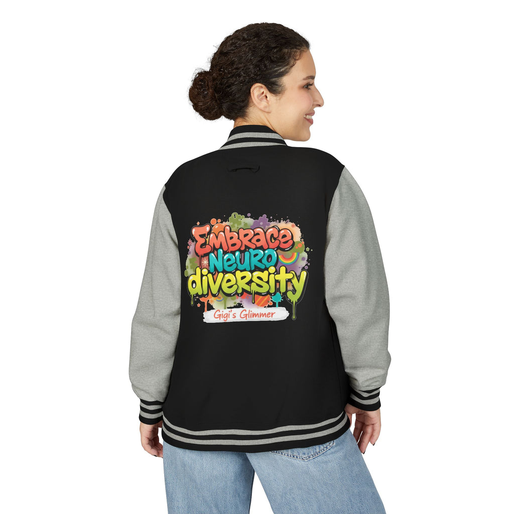 Letterman Jacket — "Embrace Neurodiversity" Awareness Varsity Jacket