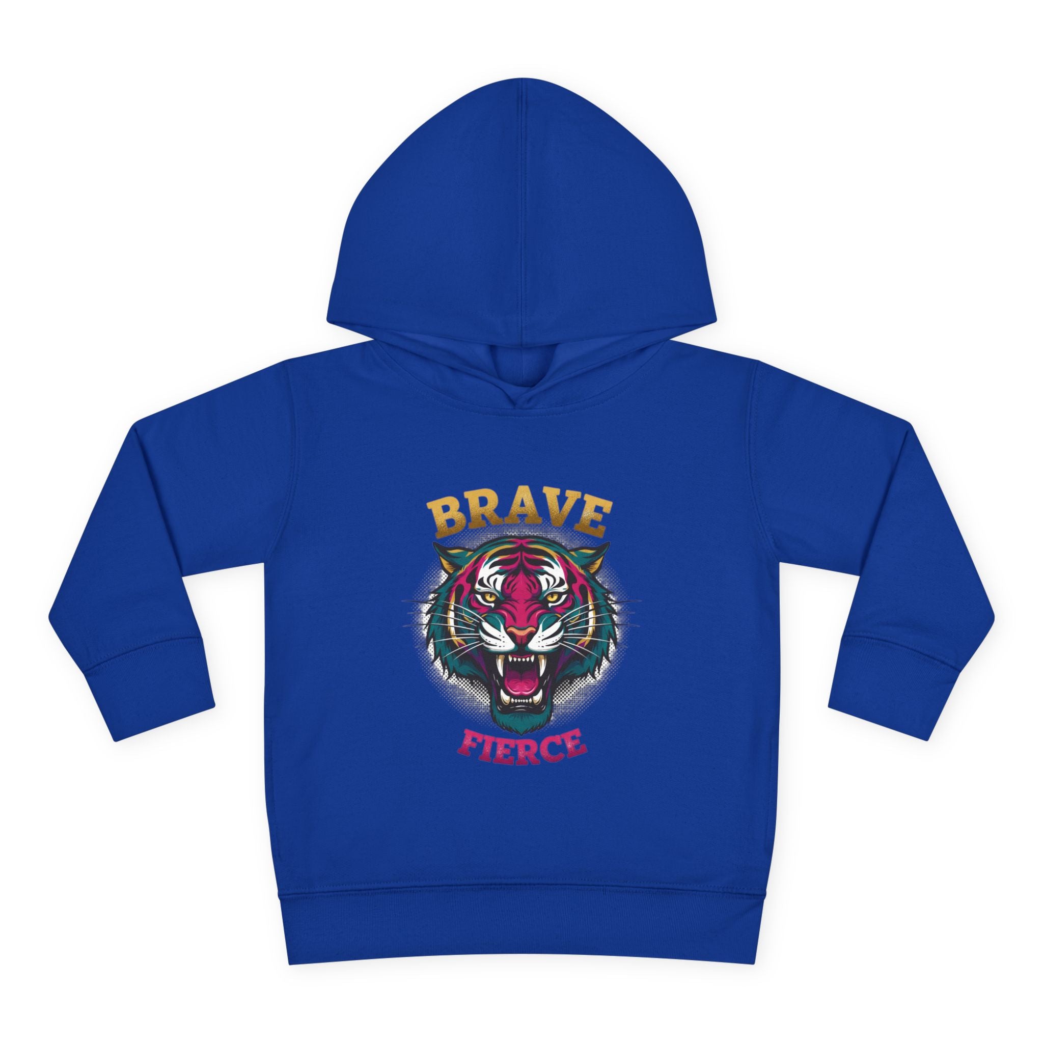 Toddler Hoodie — 'Brave & Fierce' Tiger Pullover (Built for a Different Jungle)