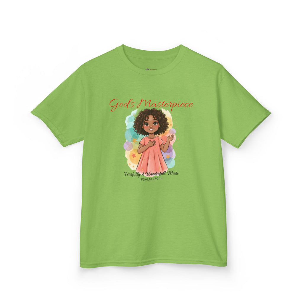 Kids Tee — 'Family & Friends' Cute Girl Illustration Shirt