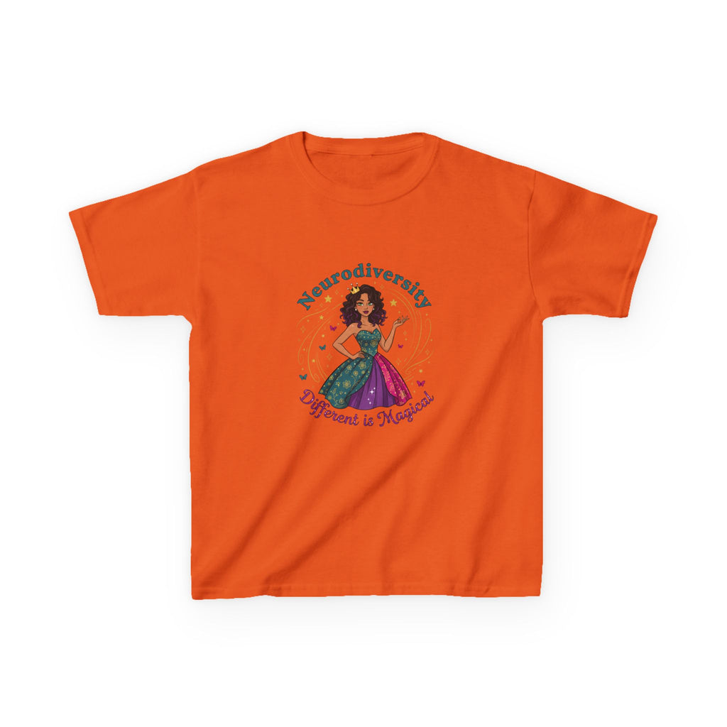 Kids Tee — Neurodiversity Princess “Different is Magical”