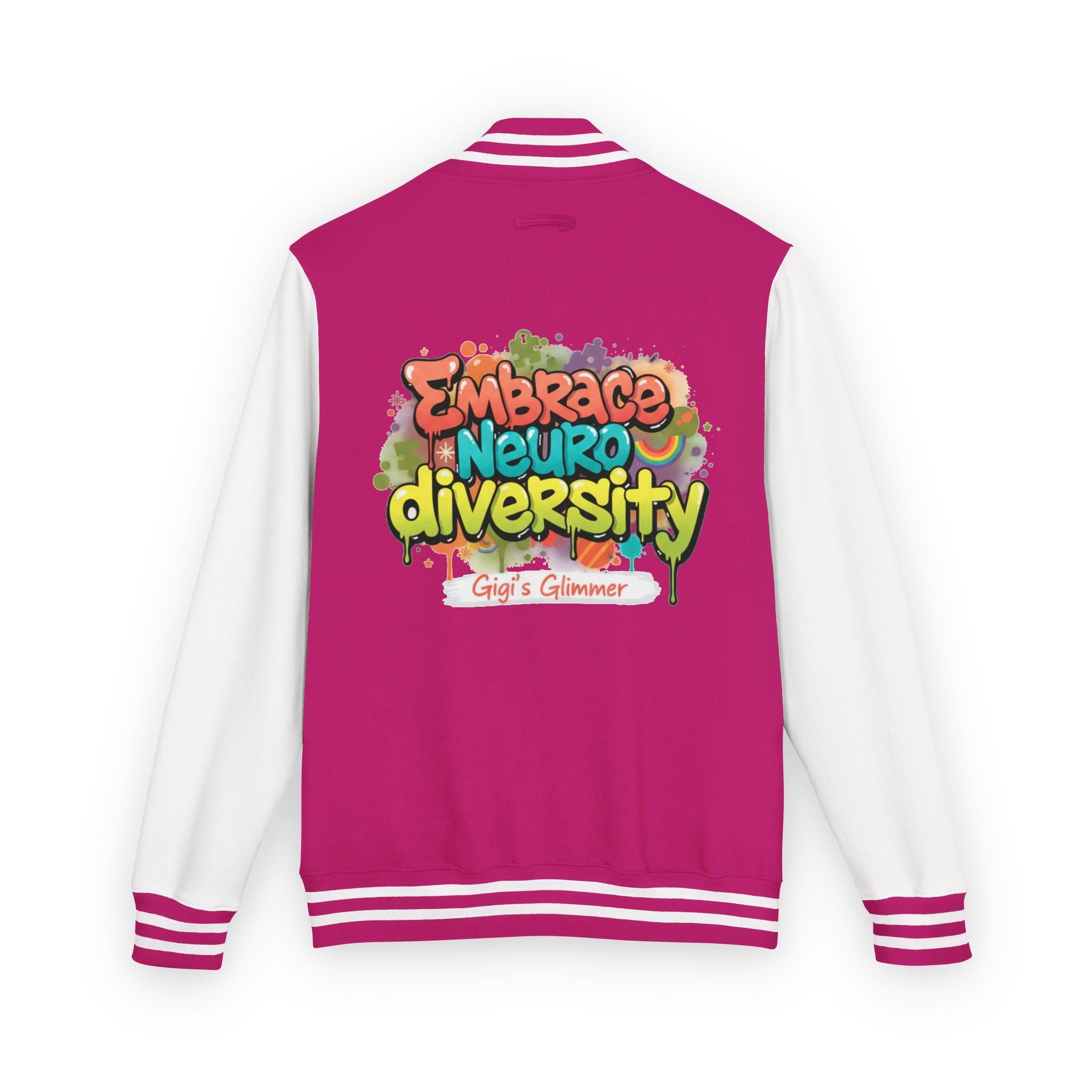 Letterman Jacket — "Embrace Neurodiversity" Awareness Varsity Jacket