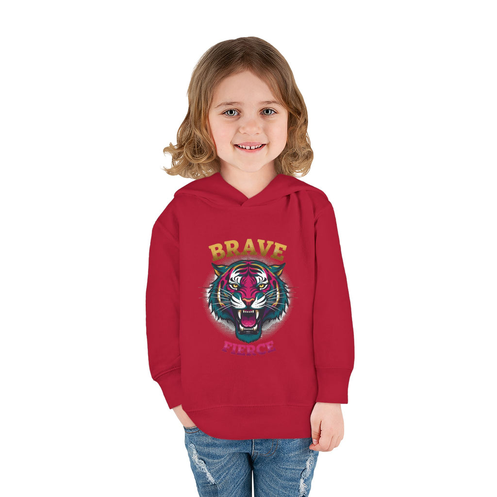 Toddler Hoodie — 'Brave & Fierce' Tiger Pullover (Built for a Different Jungle)