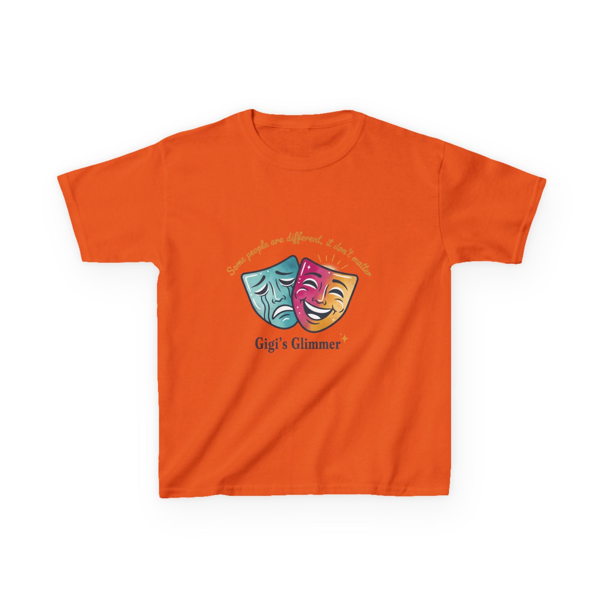 Kids Theater Masks T‑Shirt — "Gigi's Glimmer" Drama Club Tee