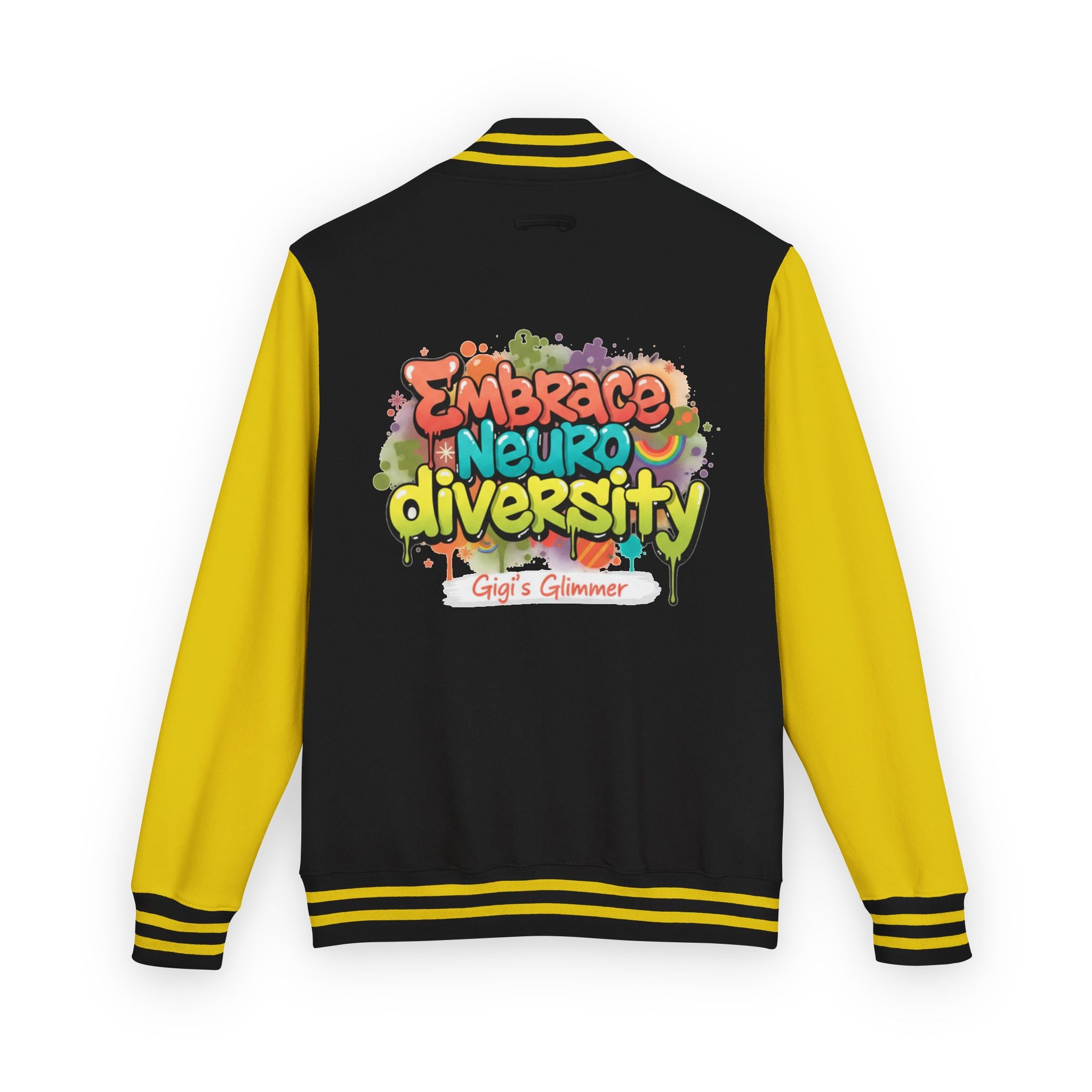 Letterman Jacket — "Embrace Neurodiversity" Awareness Varsity Jacket