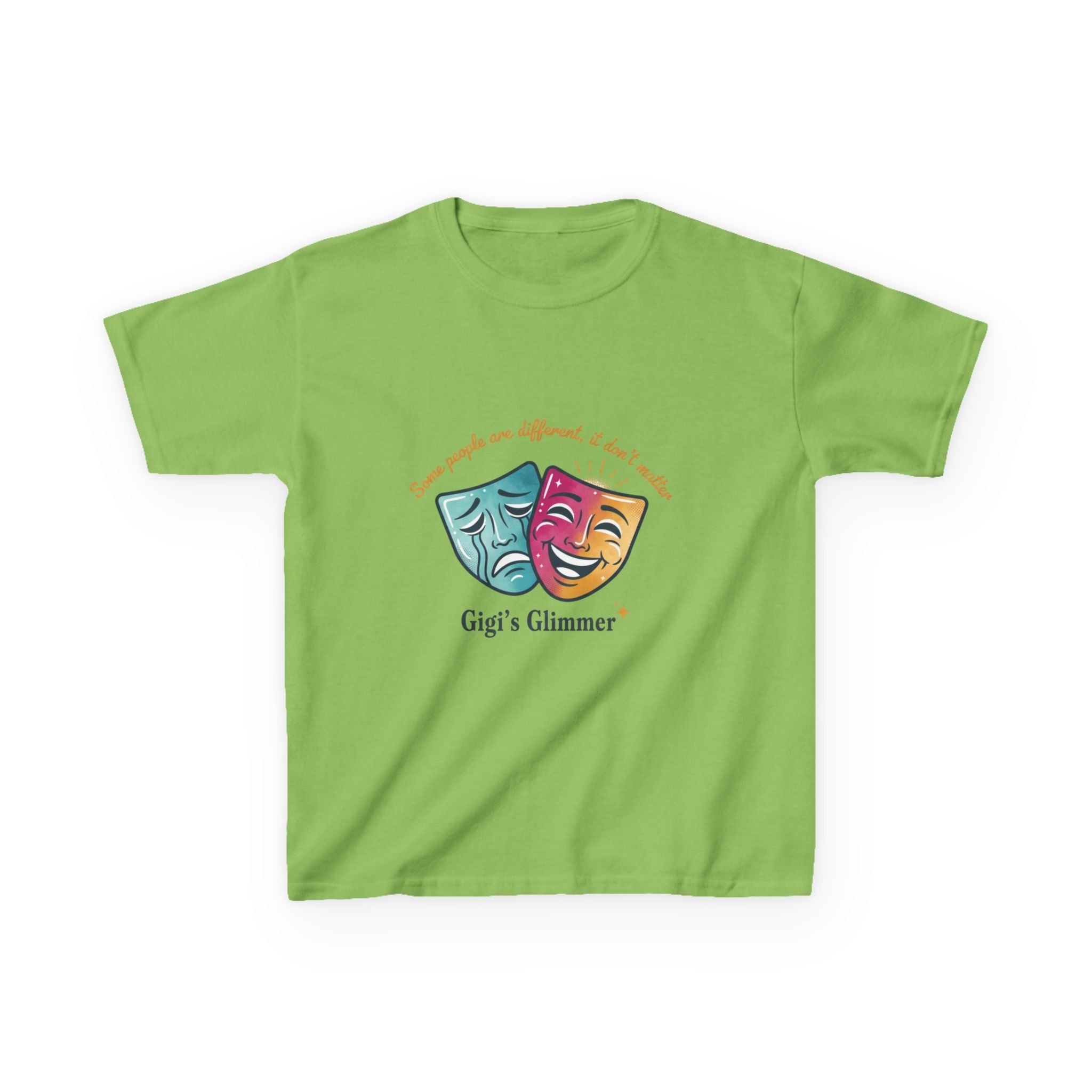 Kids Theater Masks T‑Shirt — "Gigi's Glimmer" Drama Club Tee