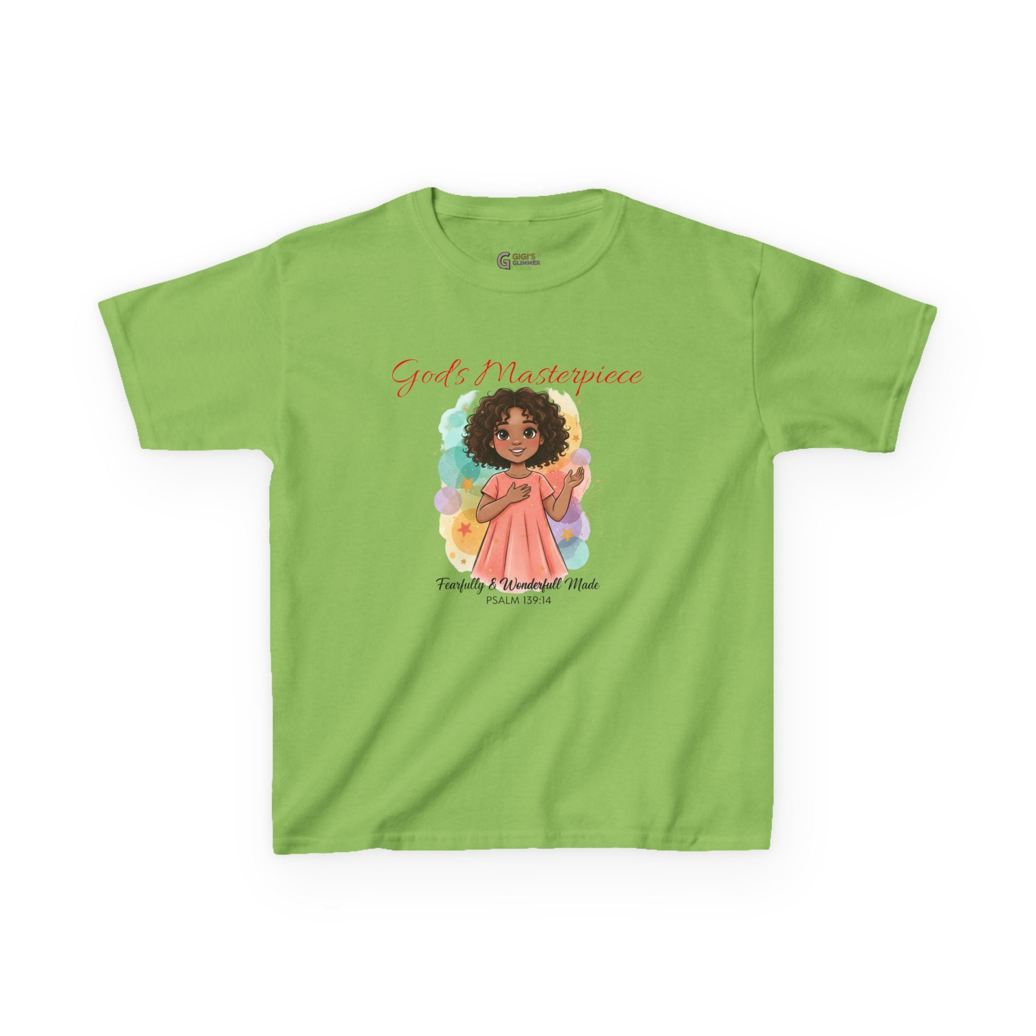 Kids Tee — 'Family & Friends' Cute Girl Illustration Shirt