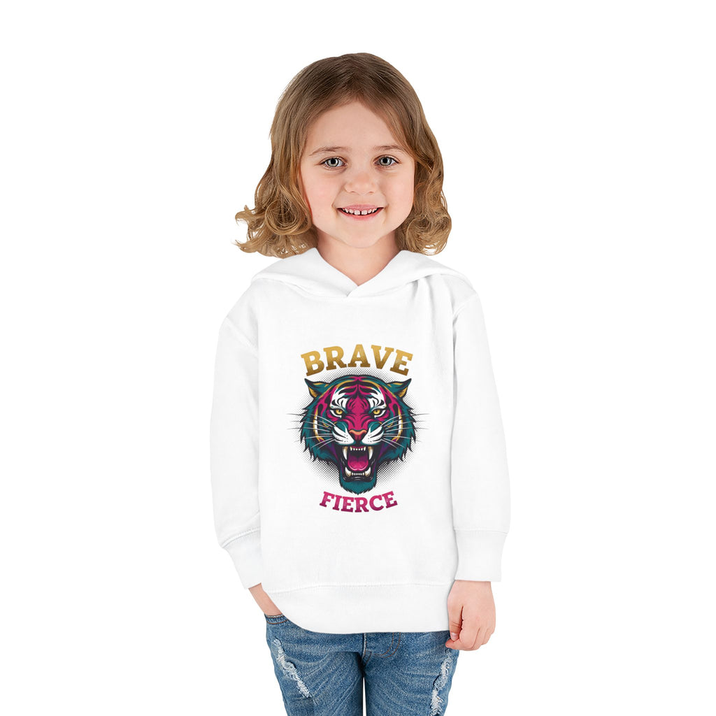 Toddler Hoodie — 'Brave & Fierce' Tiger Pullover (Built for a Different Jungle)