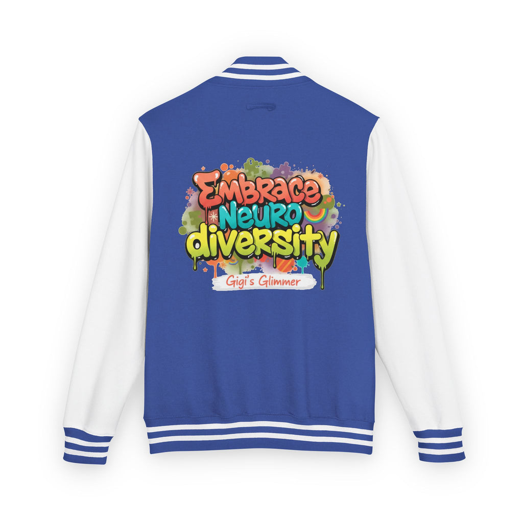 Letterman Jacket — "Embrace Neurodiversity" Awareness Varsity Jacket