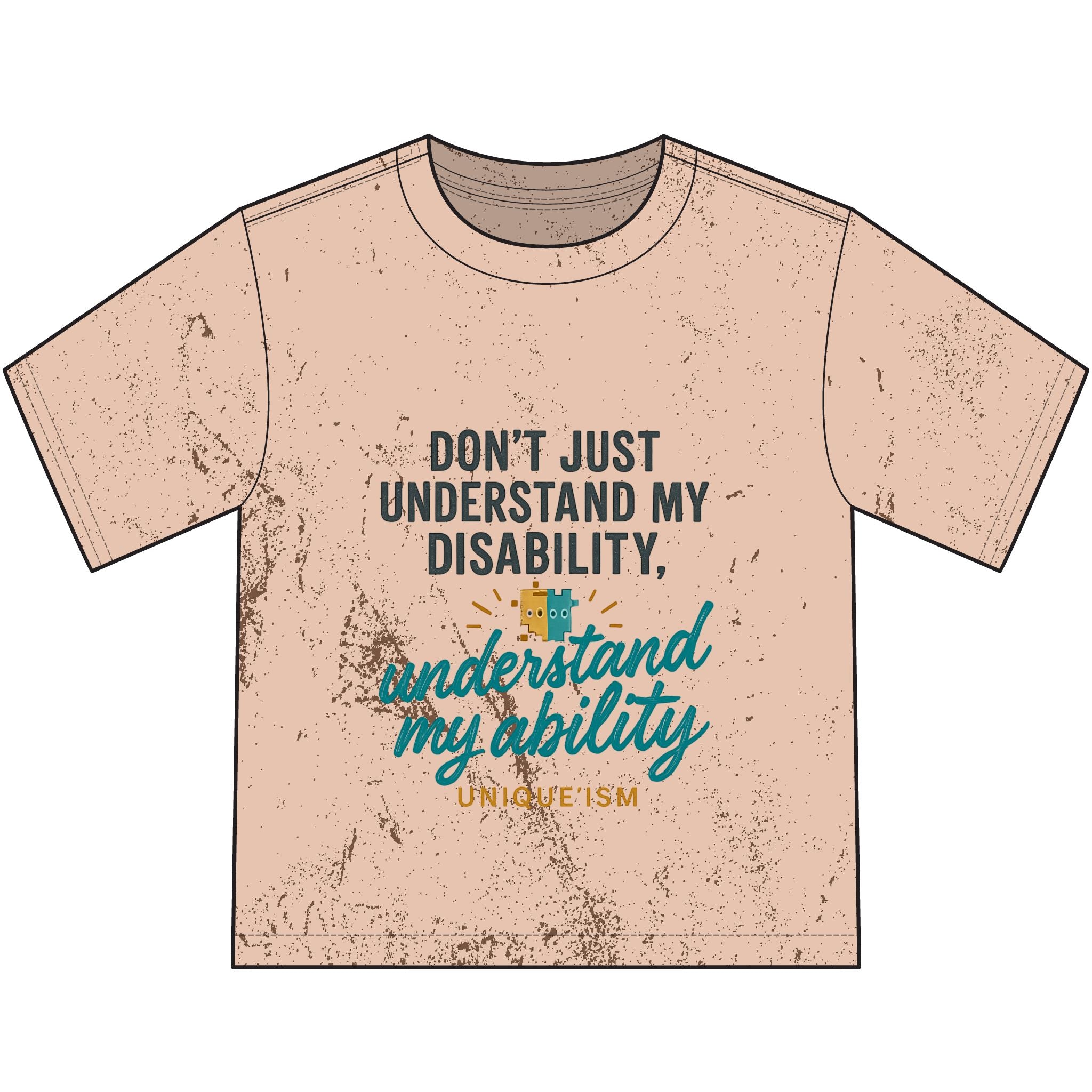 Youth T-Shirt — "Don't Just Understand My Disability, Understand My Ability" Inspirational Kids Tee