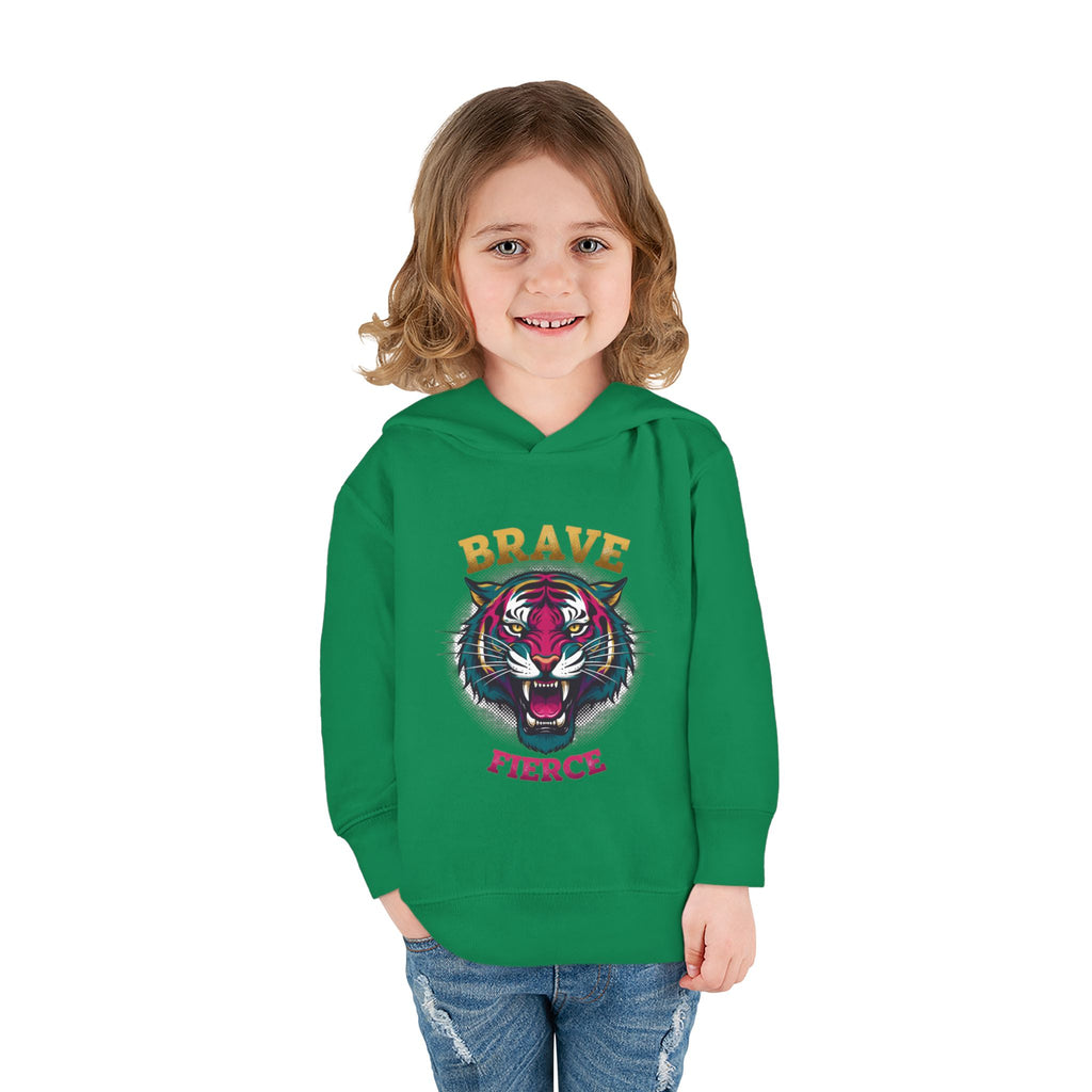 Toddler Hoodie — 'Brave & Fierce' Tiger Pullover (Built for a Different Jungle)