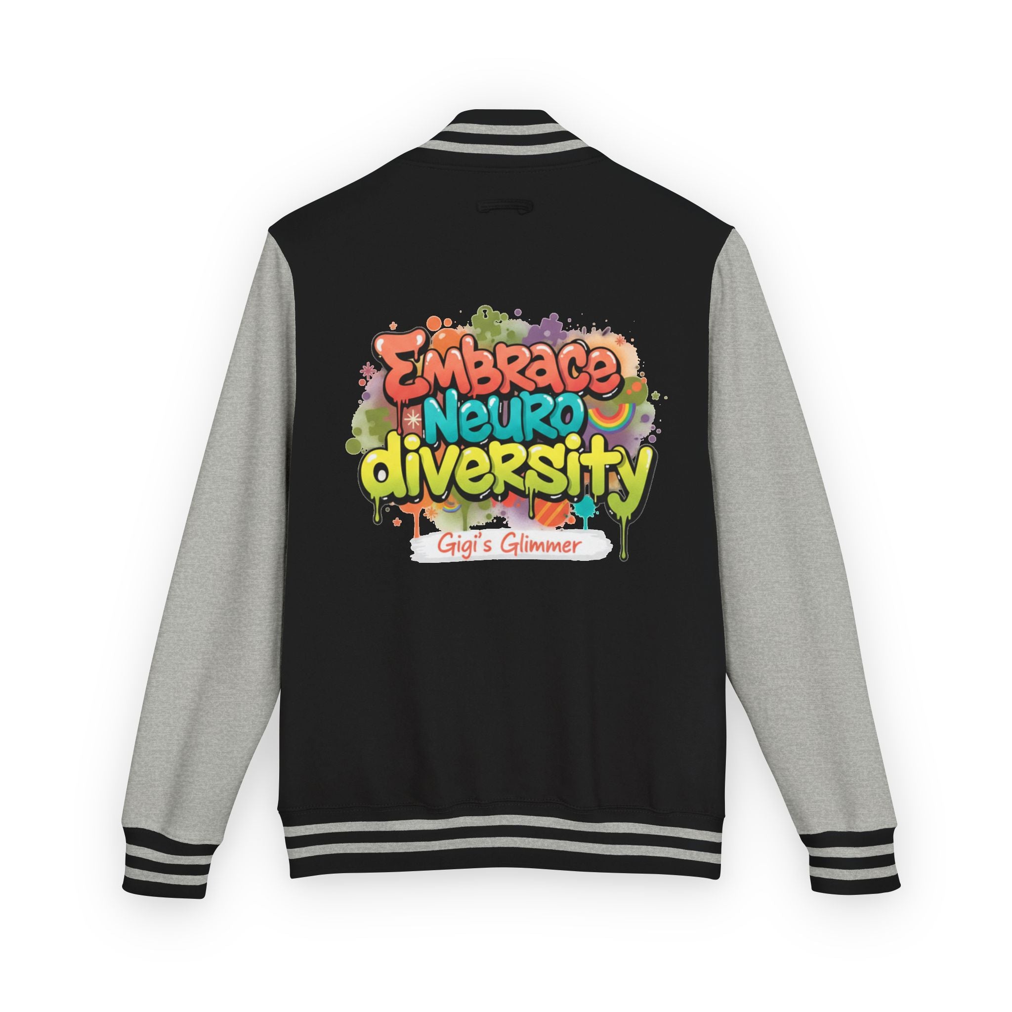 Letterman Jacket — "Embrace Neurodiversity" Awareness Varsity Jacket