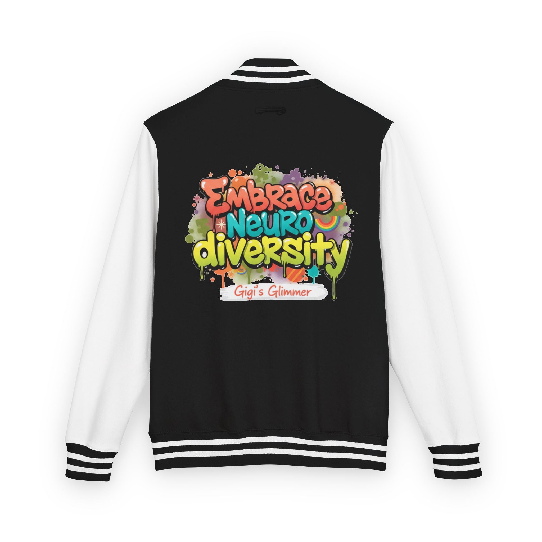 Letterman Jacket — "Embrace Neurodiversity" Awareness Varsity Jacket