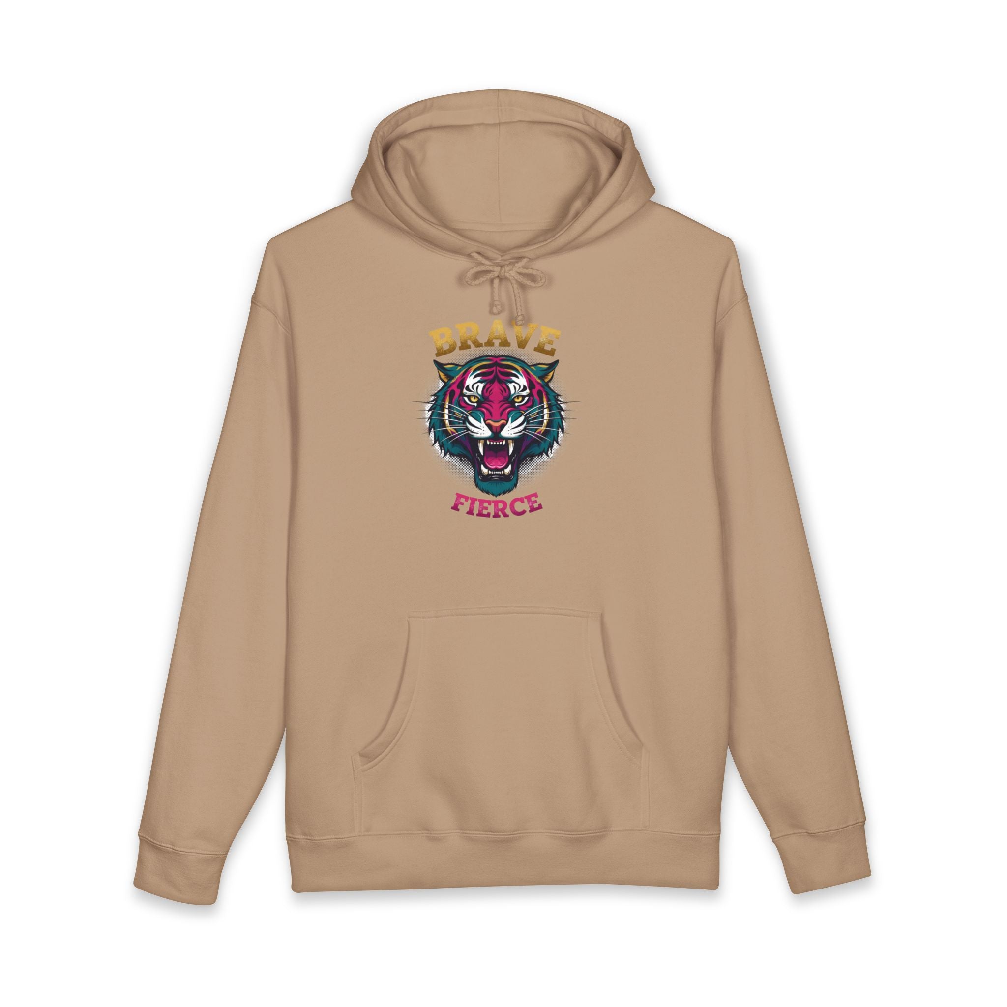 Brave & Fierce Tiger Hoodie — "Built for a Different Jungle" Graphic Sweatshirt