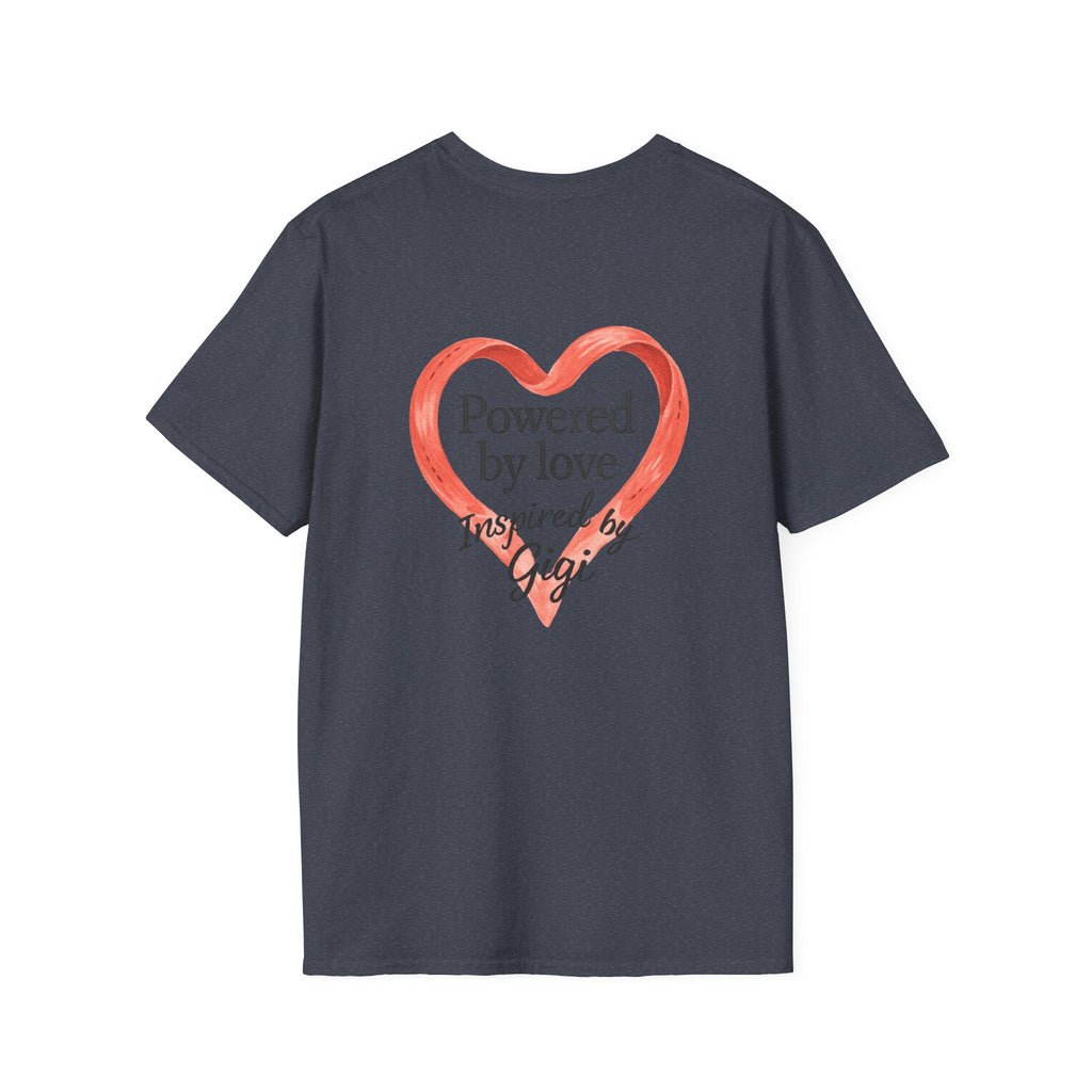 Stand Out, Be Creative T-Shirt — "Powered by Love, Inspired by Gigi" Inspirational Tee