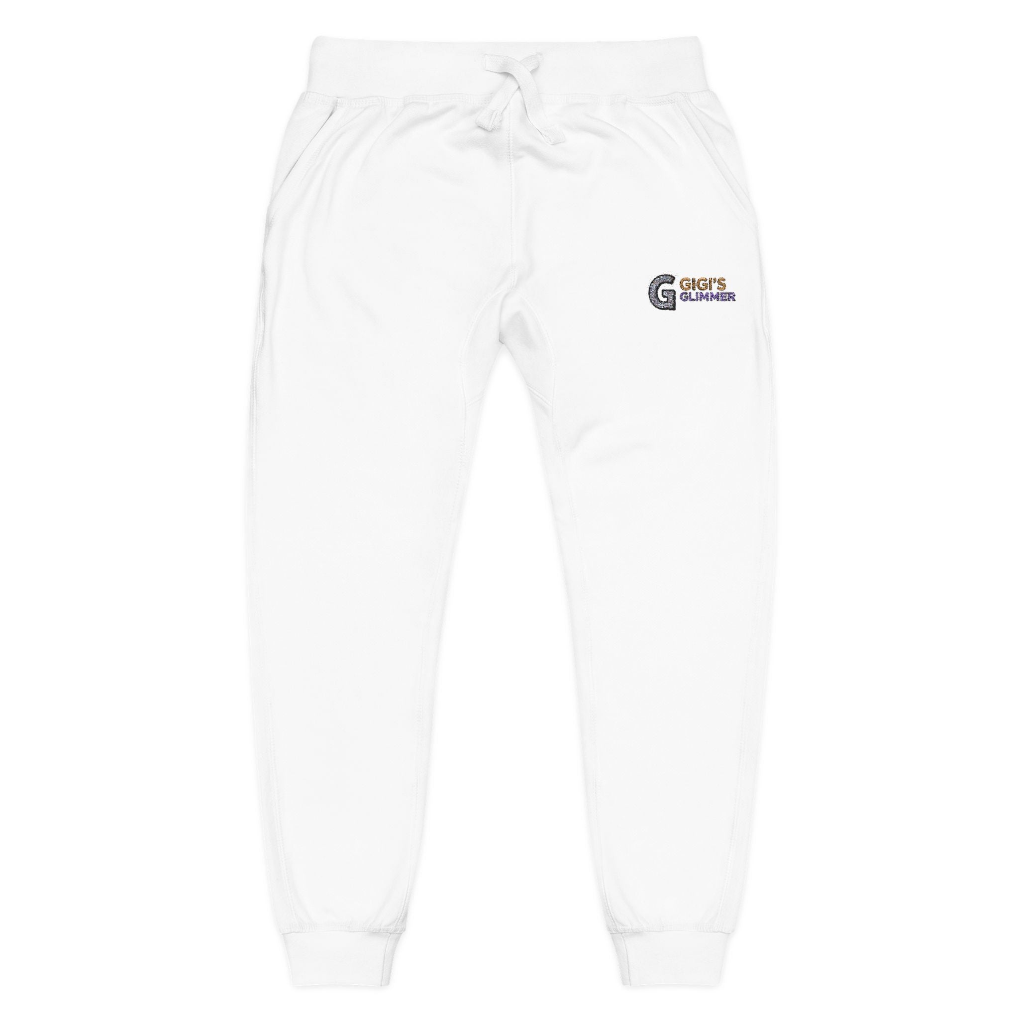 Fleece Sweatpants — Embroidered Cozy Lounge Pants