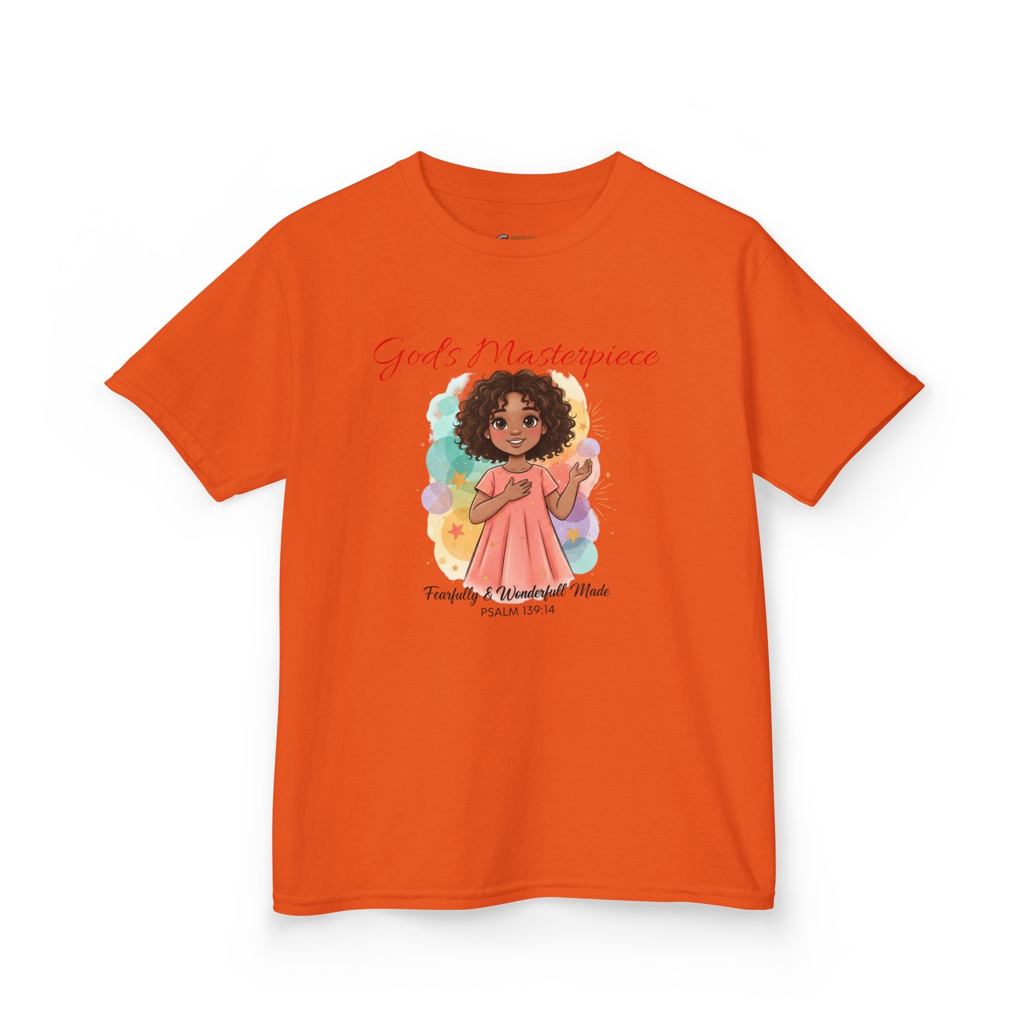 Kids Tee — 'Family & Friends' Cute Girl Illustration Shirt