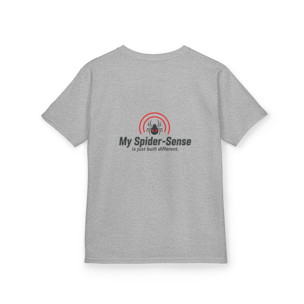 Kids Superhero Mask Tee — "My Spider-Sense Is Just Built Different"