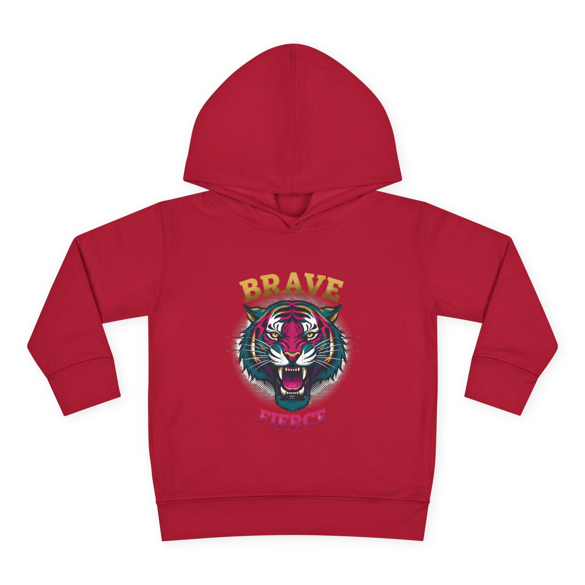 Toddler Hoodie — 'Brave & Fierce' Tiger Pullover (Built for a Different Jungle)