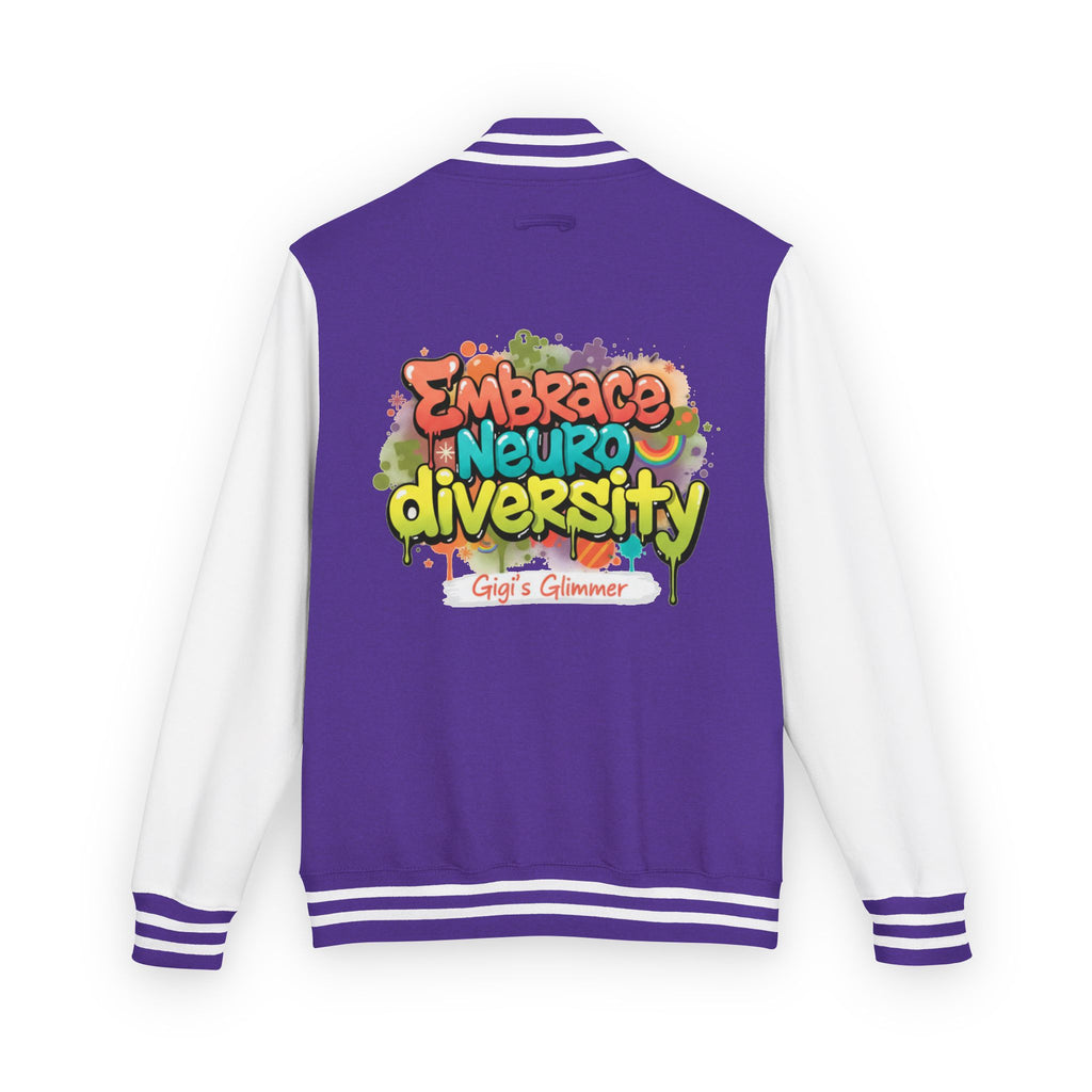 Letterman Jacket — "Embrace Neurodiversity" Awareness Varsity Jacket