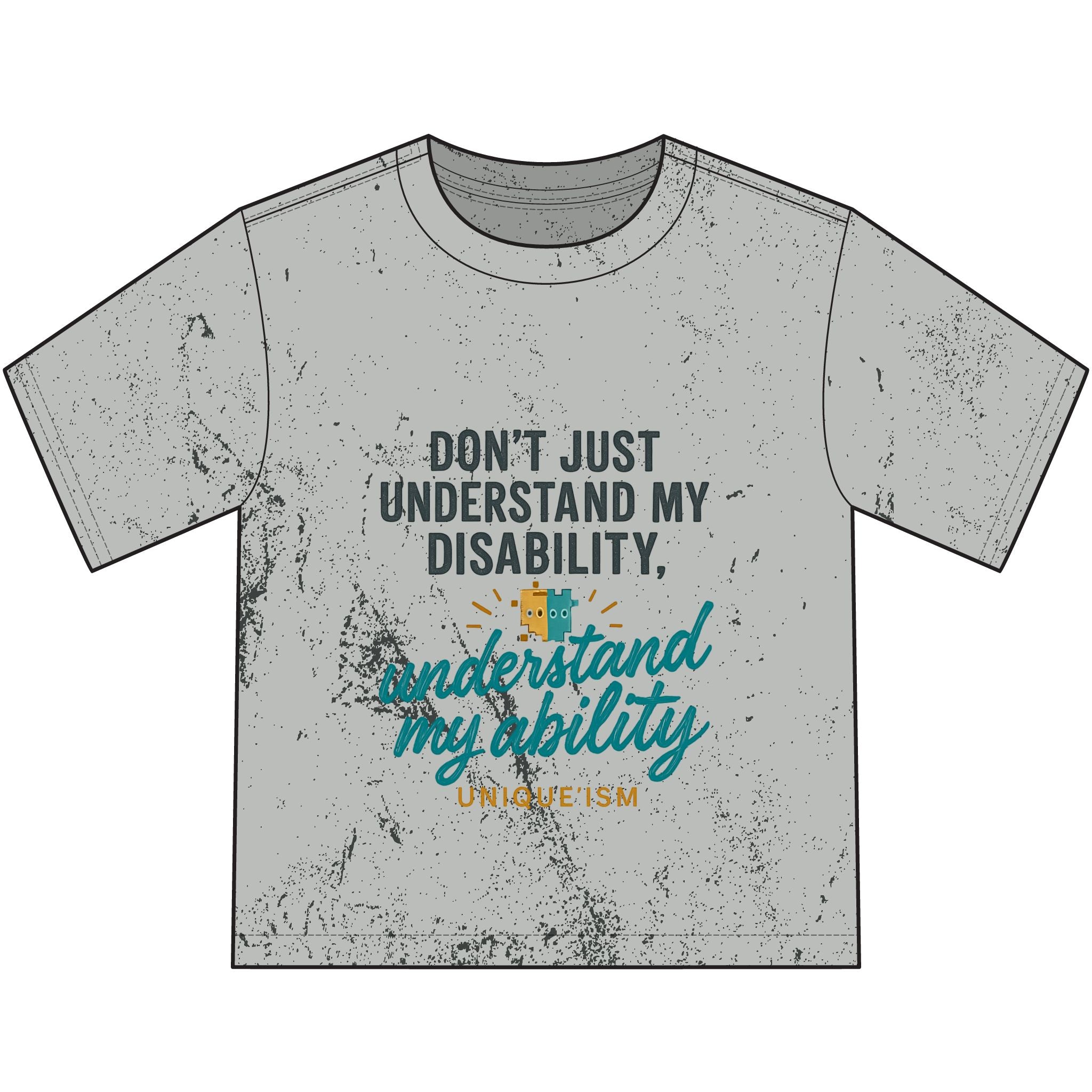 Youth T-Shirt — "Don't Just Understand My Disability, Understand My Ability" Inspirational Kids Tee