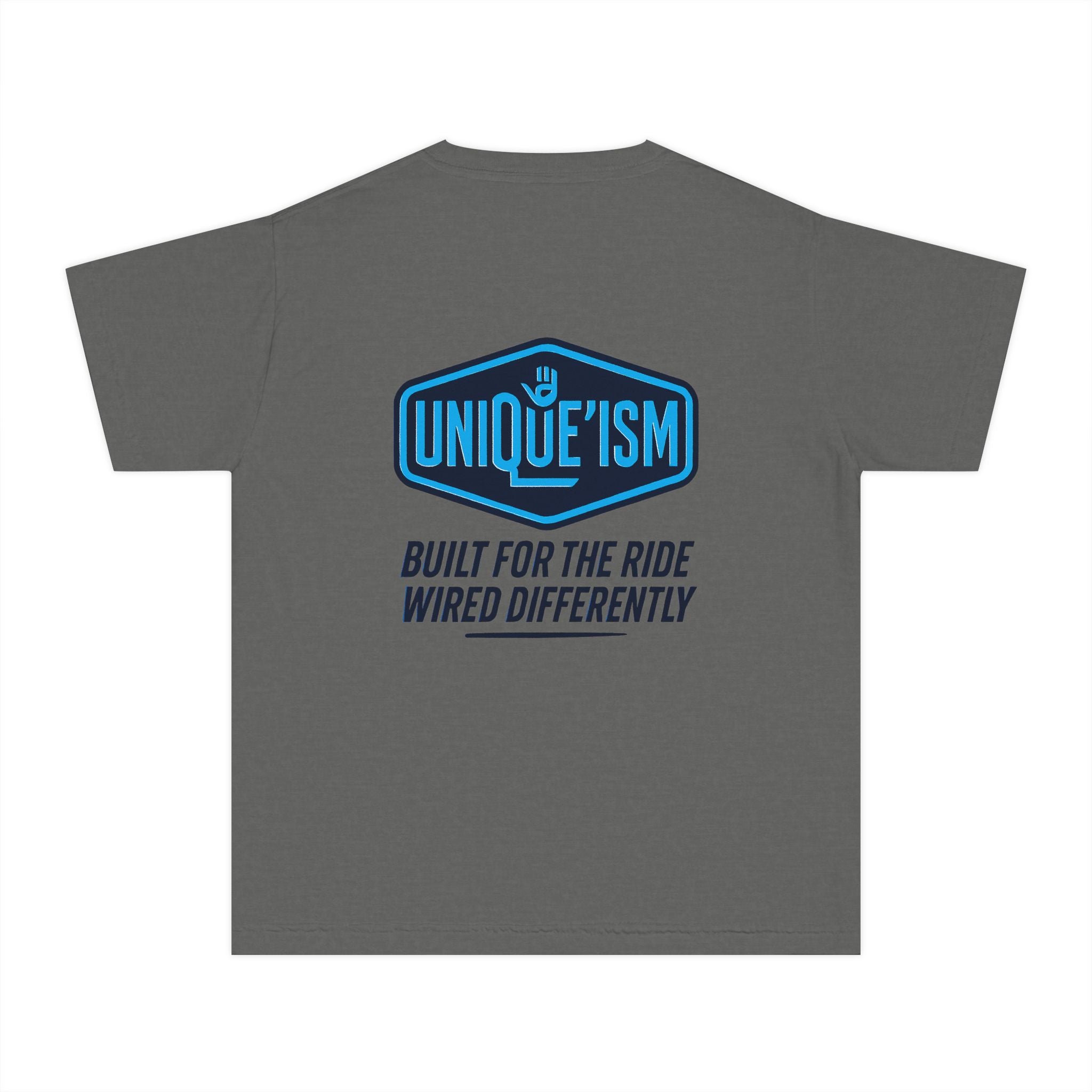 Autism Motorcycle Youth Tee – "Unique'ism: Built for the Ride"
