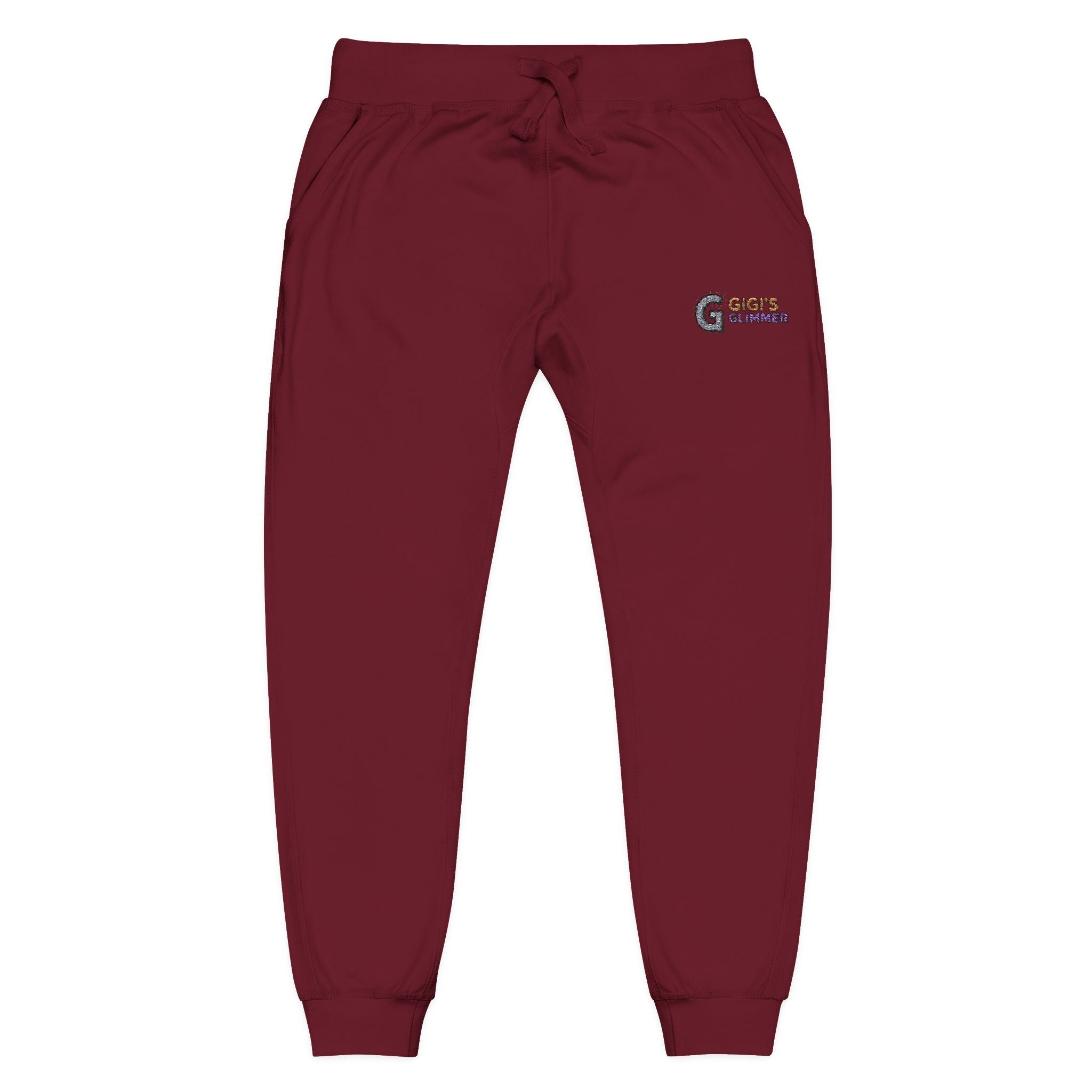 Fleece Sweatpants — Embroidered Cozy Lounge Pants