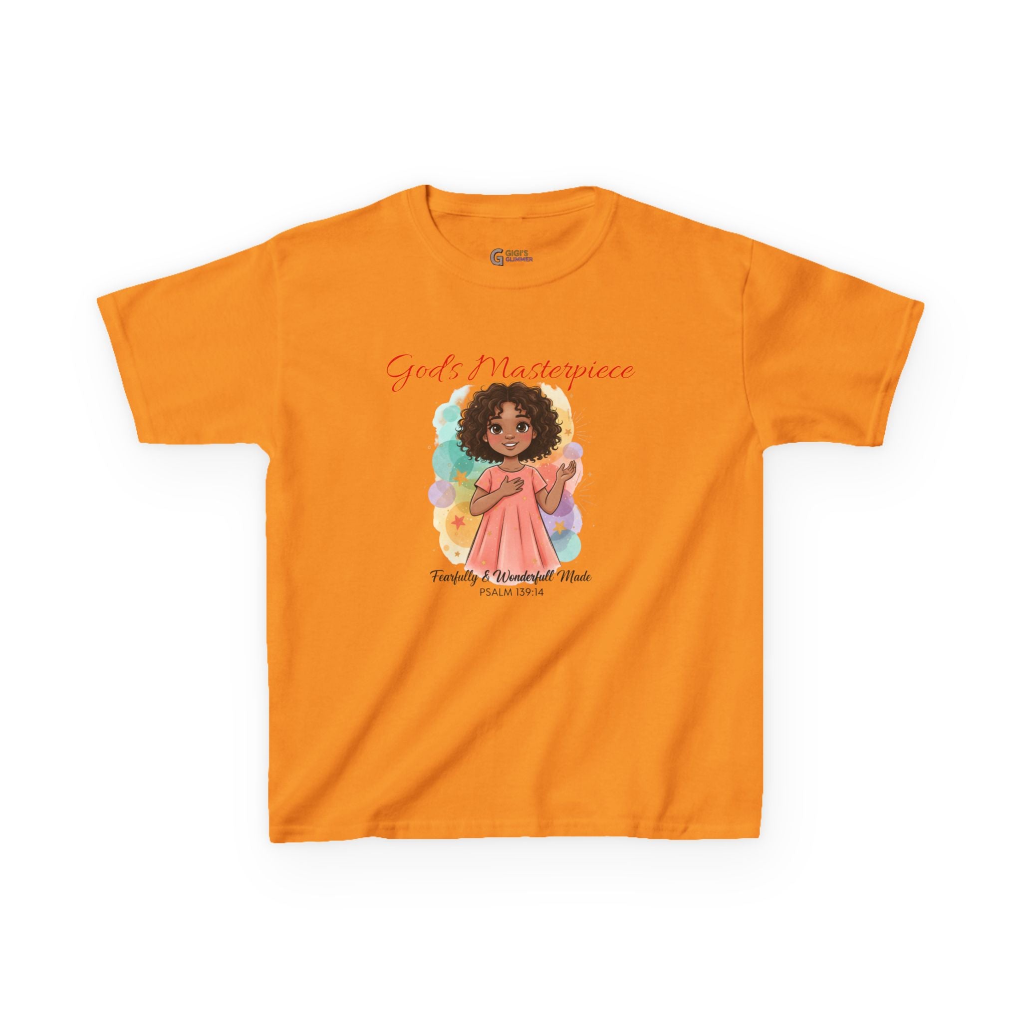 Kids Tee — 'Family & Friends' Cute Girl Illustration Shirt