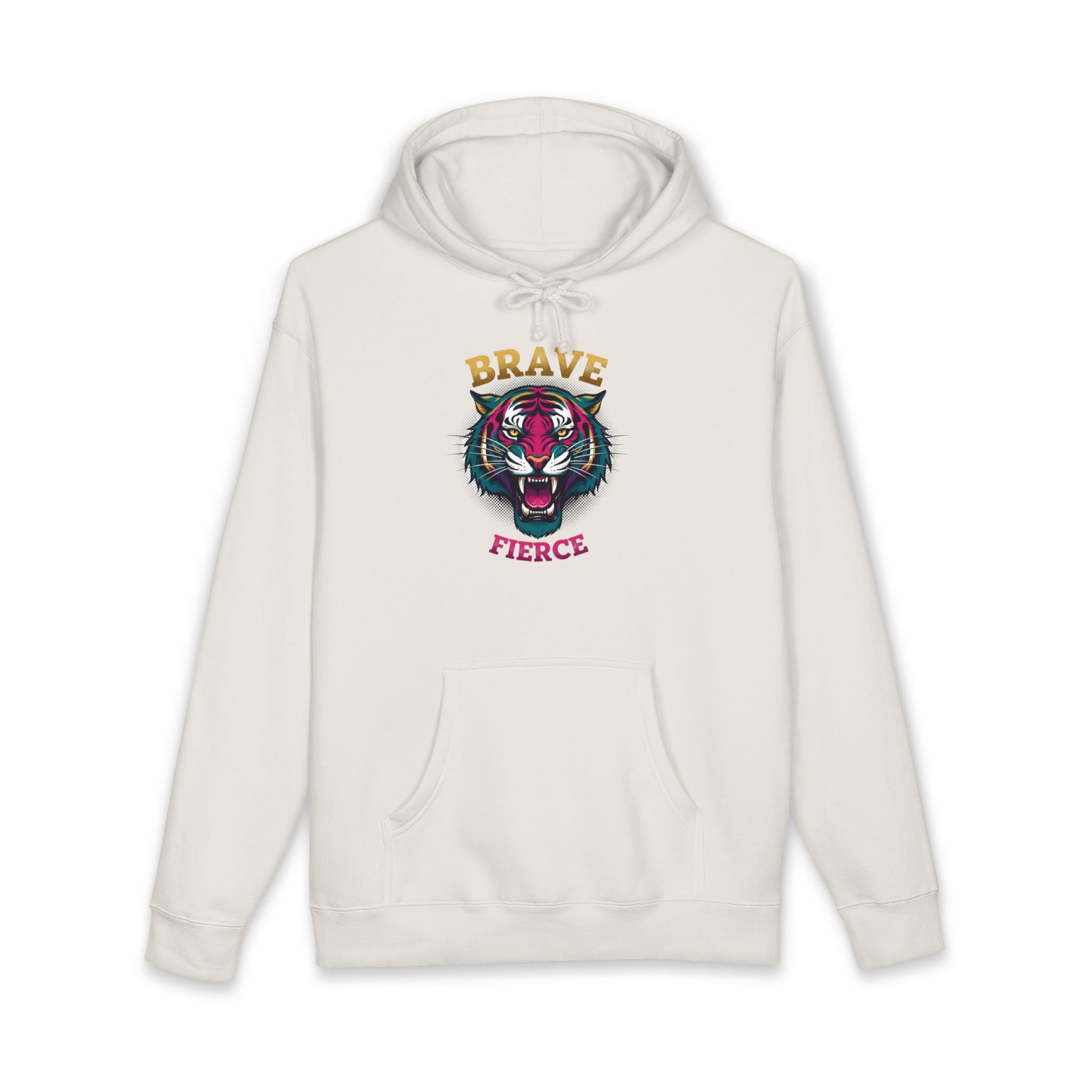 Brave & Fierce Tiger Hoodie — "Built for a Different Jungle" Graphic Sweatshirt