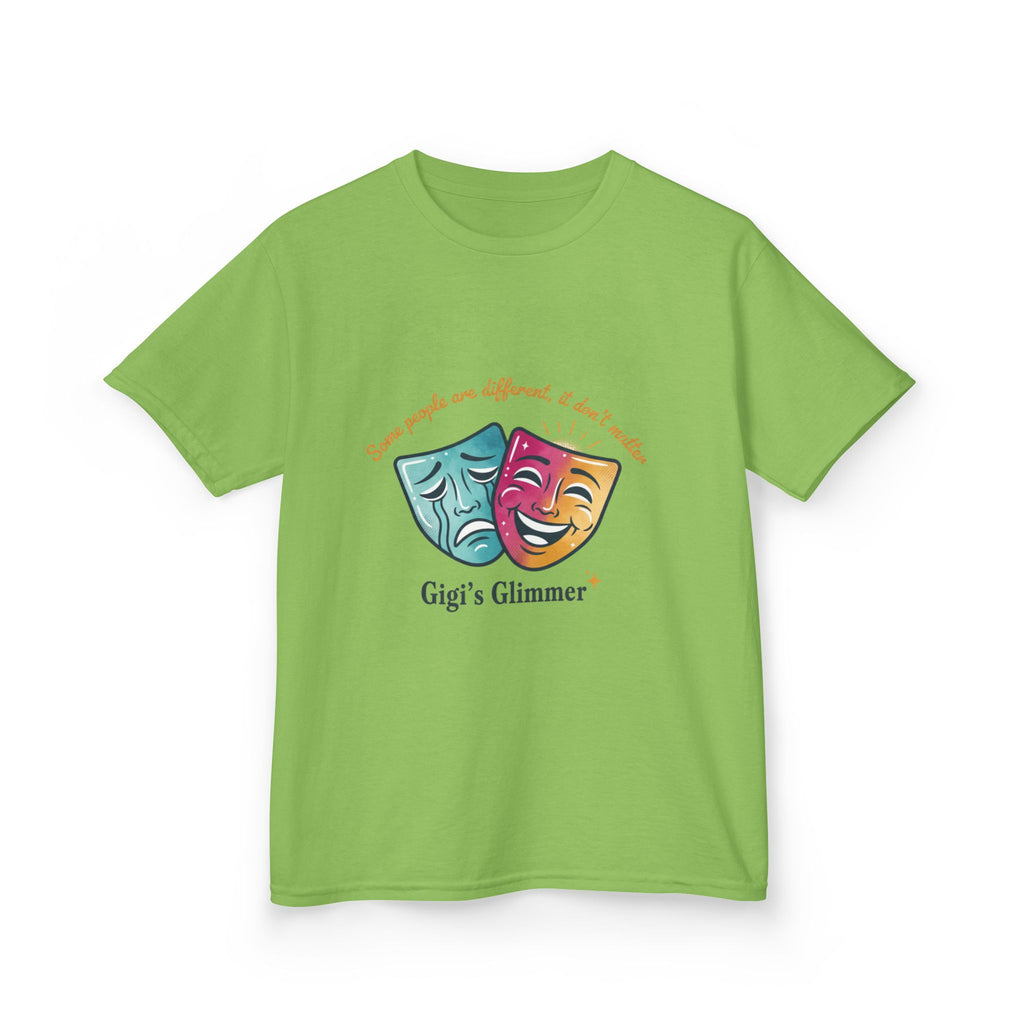 Kids Theater Masks T‑Shirt — "Gigi's Glimmer" Drama Club Tee