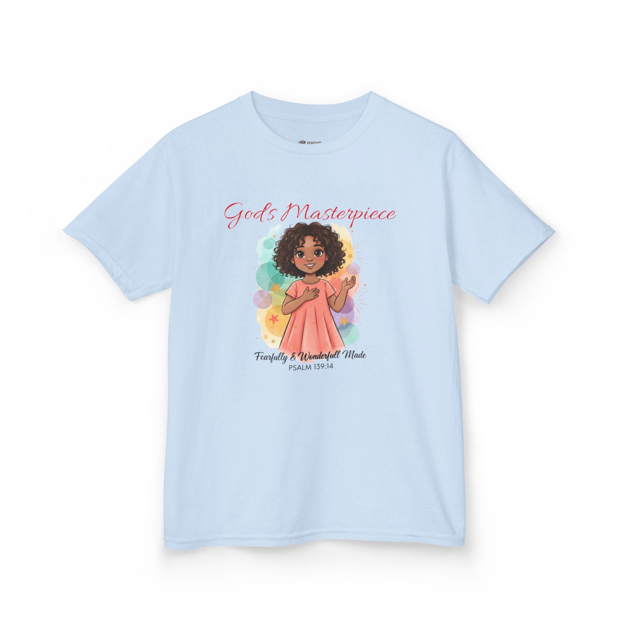 Kids Tee — 'Family & Friends' Cute Girl Illustration Shirt