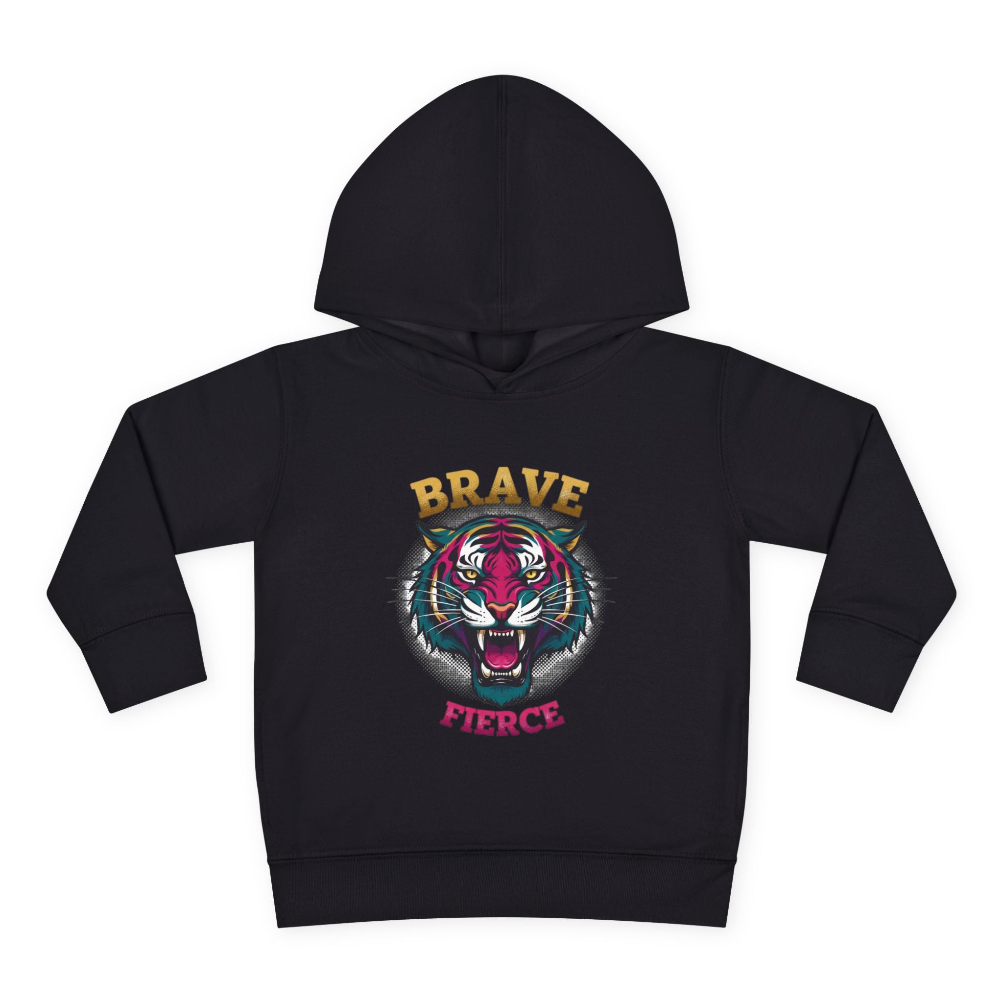Toddler Hoodie — 'Brave & Fierce' Tiger Pullover (Built for a Different Jungle)