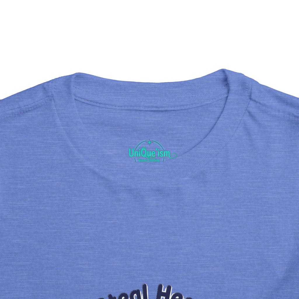 Autism Toddler Tee — "I Steal Hearts" Raccoon Design (Back: Powered by Love Inspired by Gigi)