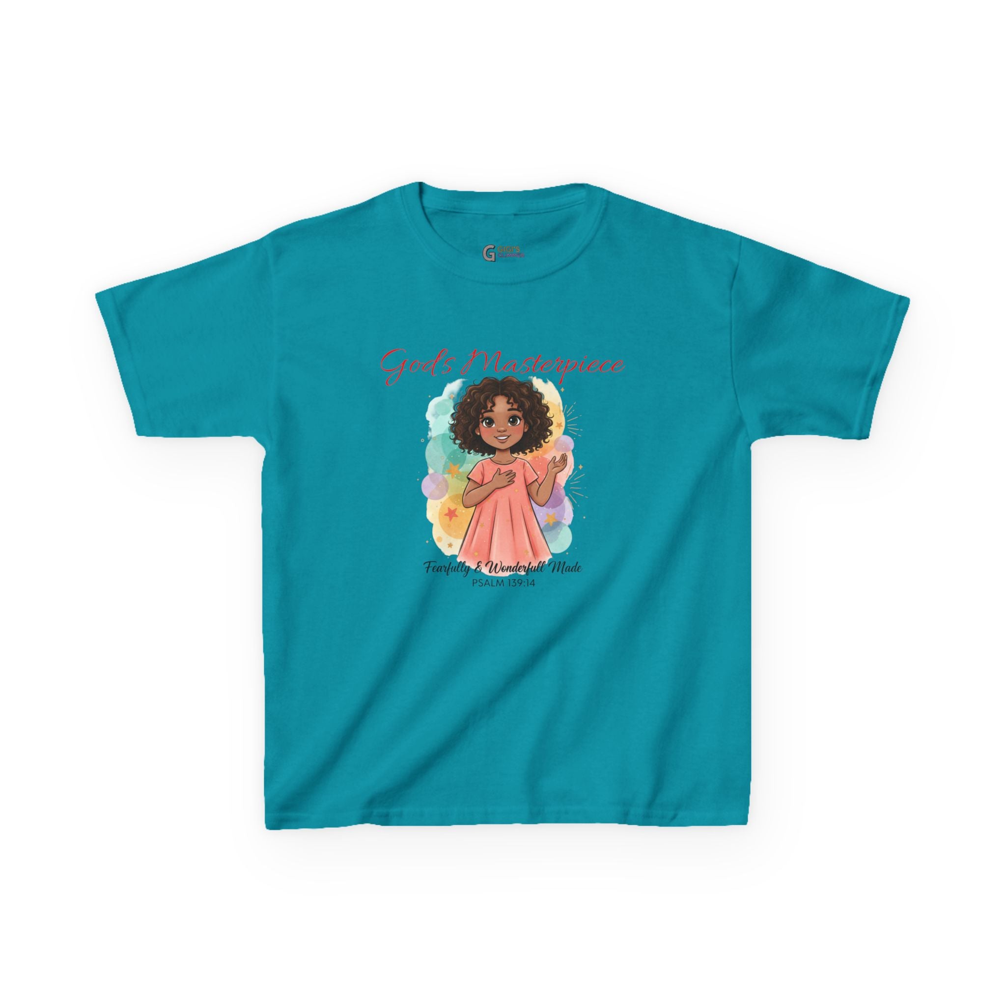 Kids Tee — 'Family & Friends' Cute Girl Illustration Shirt