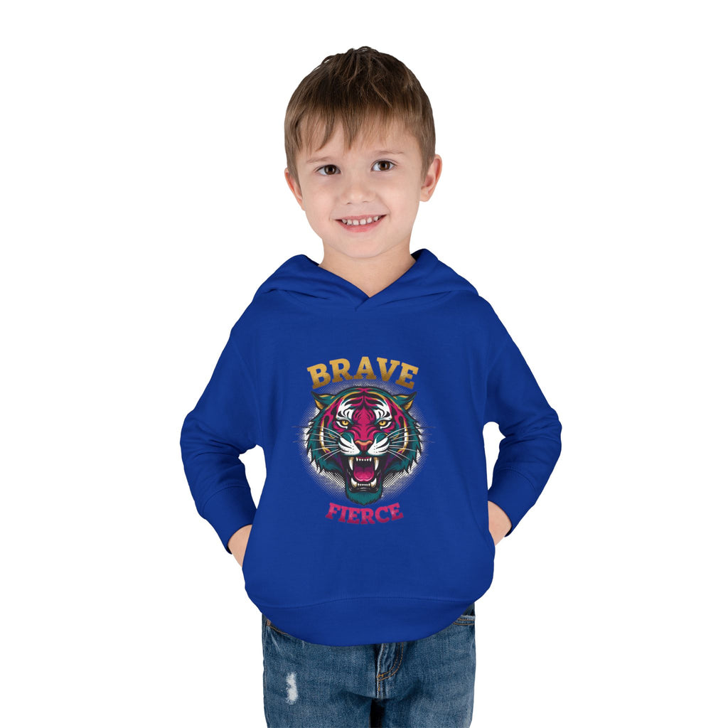 Toddler Hoodie — 'Brave & Fierce' Tiger Pullover (Built for a Different Jungle)
