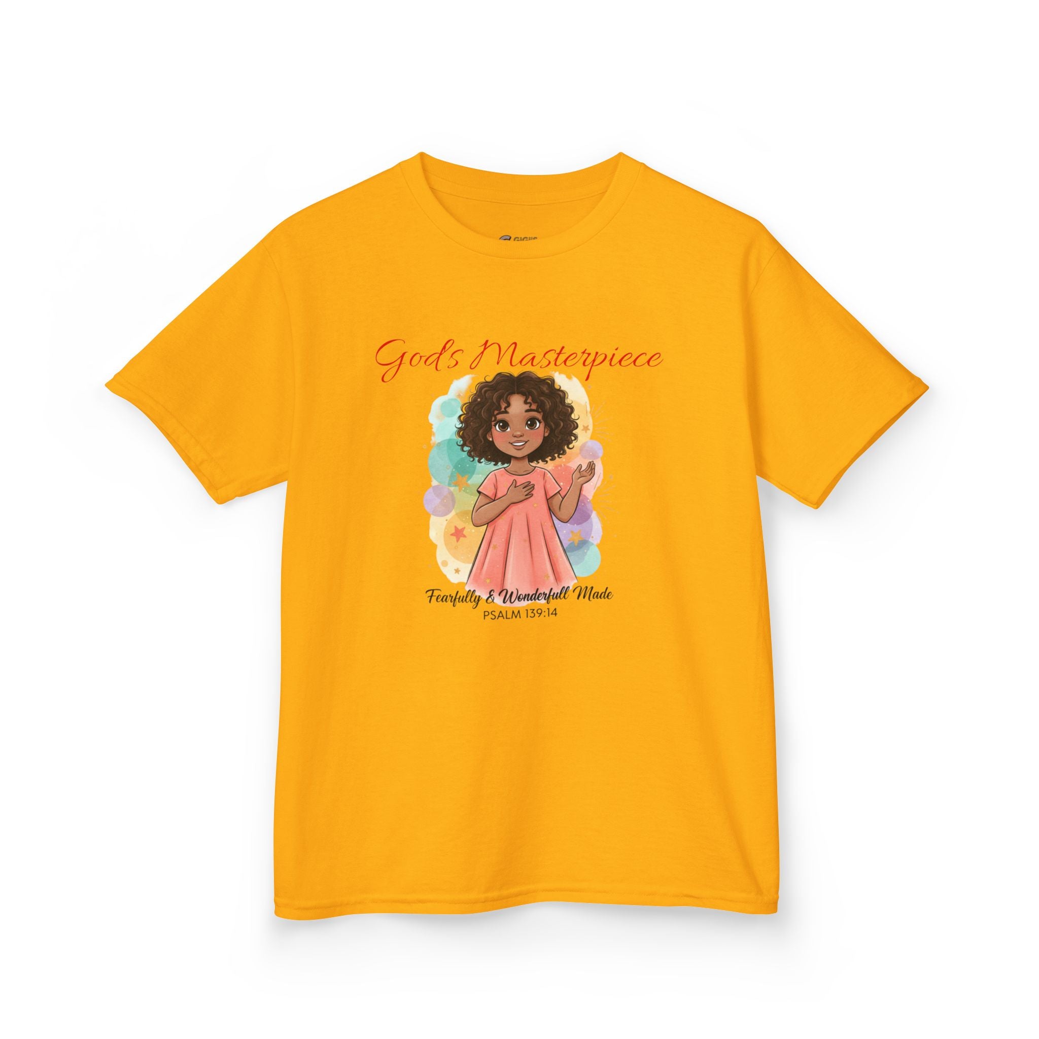 Kids Tee — 'Family & Friends' Cute Girl Illustration Shirt