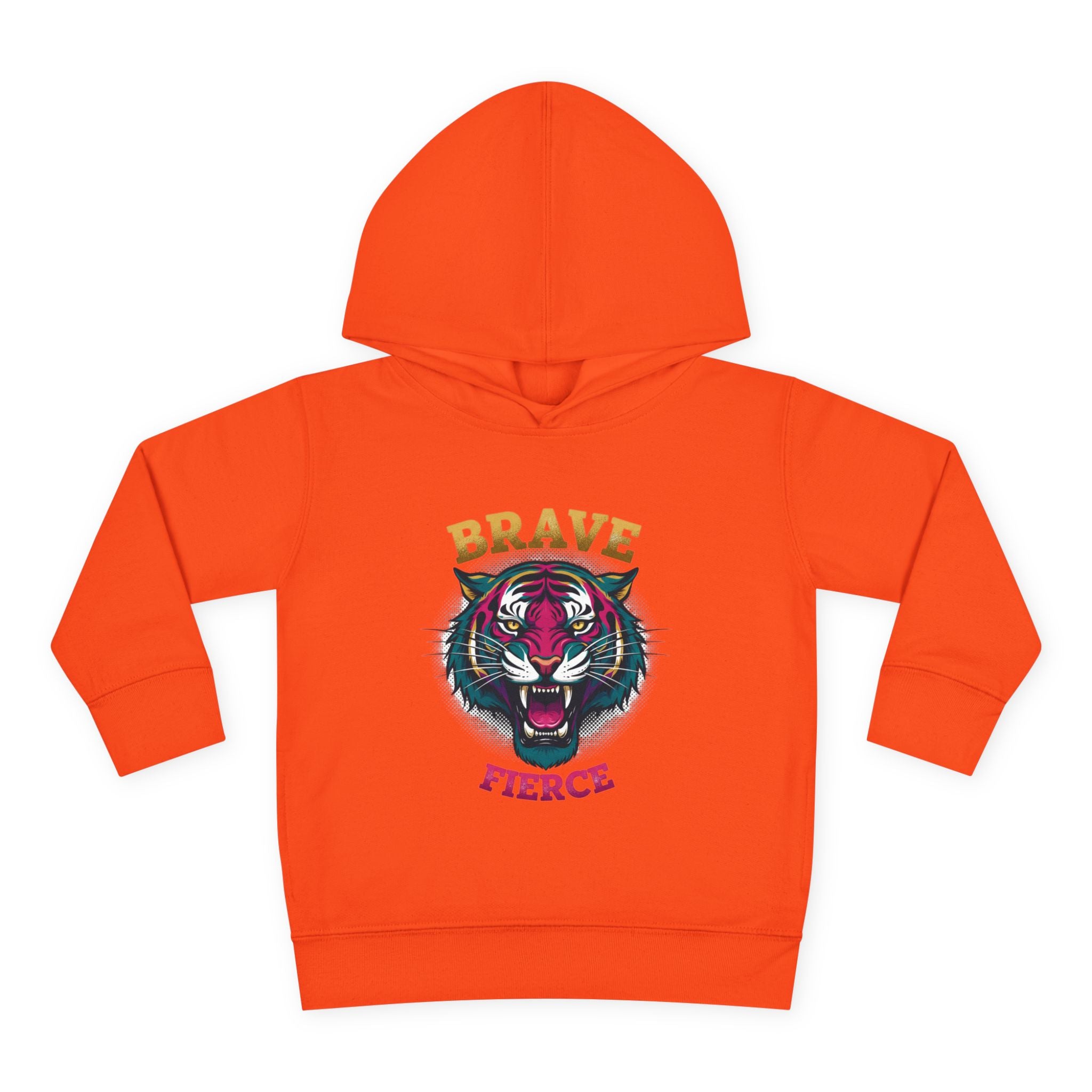 Toddler Hoodie — 'Brave & Fierce' Tiger Pullover (Built for a Different Jungle)