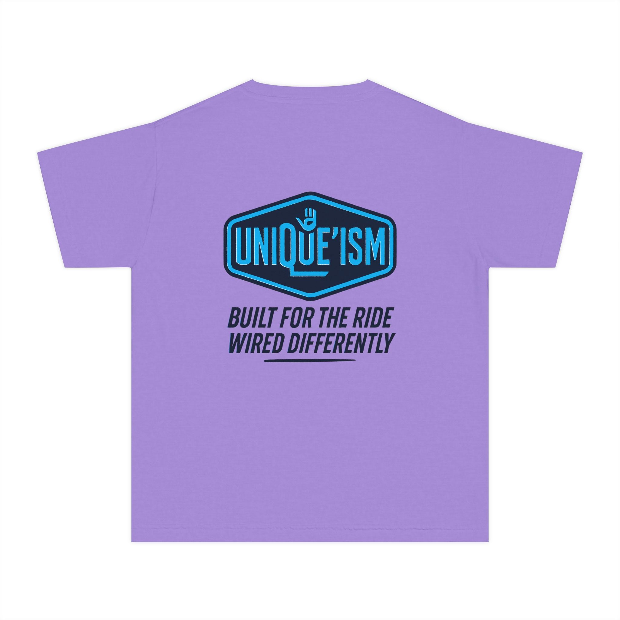 Autism Motorcycle Youth Tee – "Unique'ism: Built for the Ride"