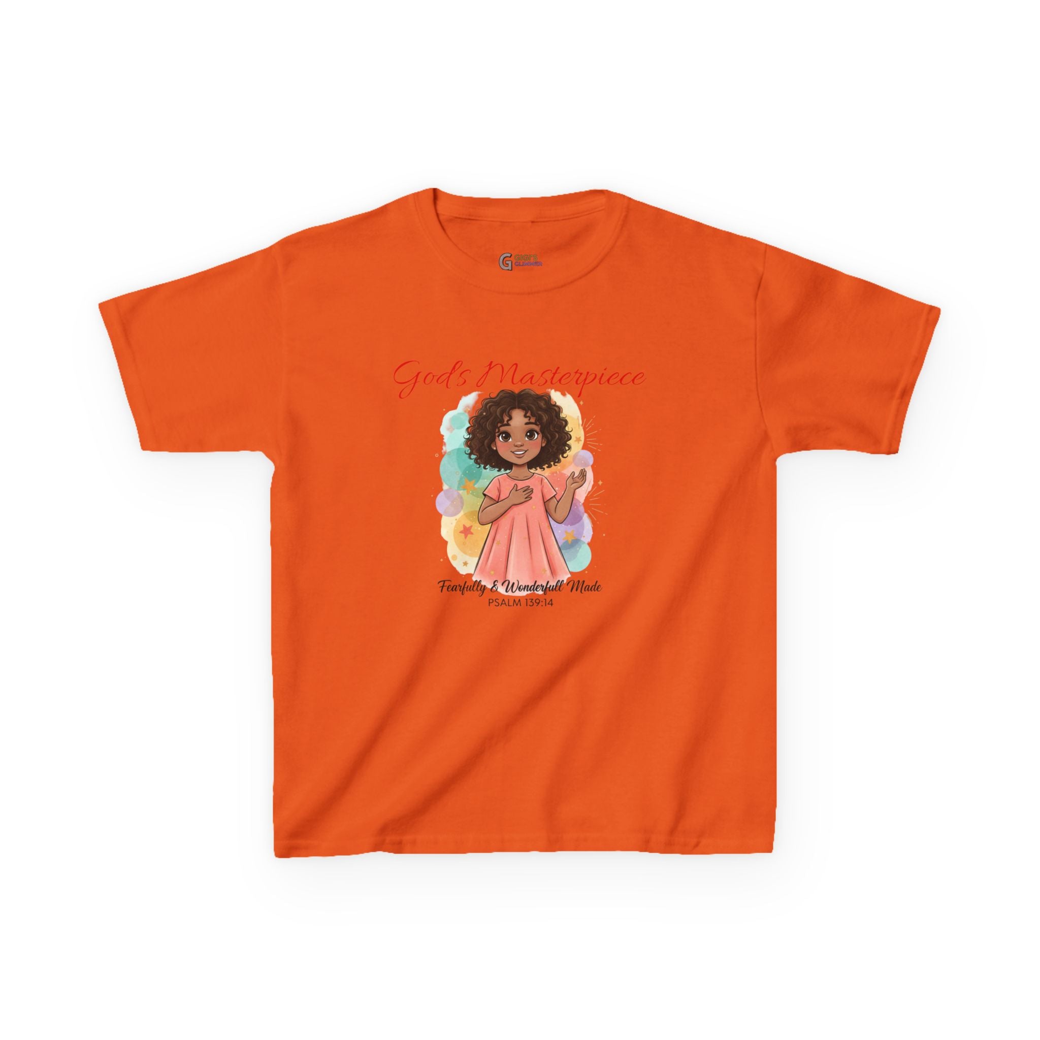 Kids Tee — 'Family & Friends' Cute Girl Illustration Shirt