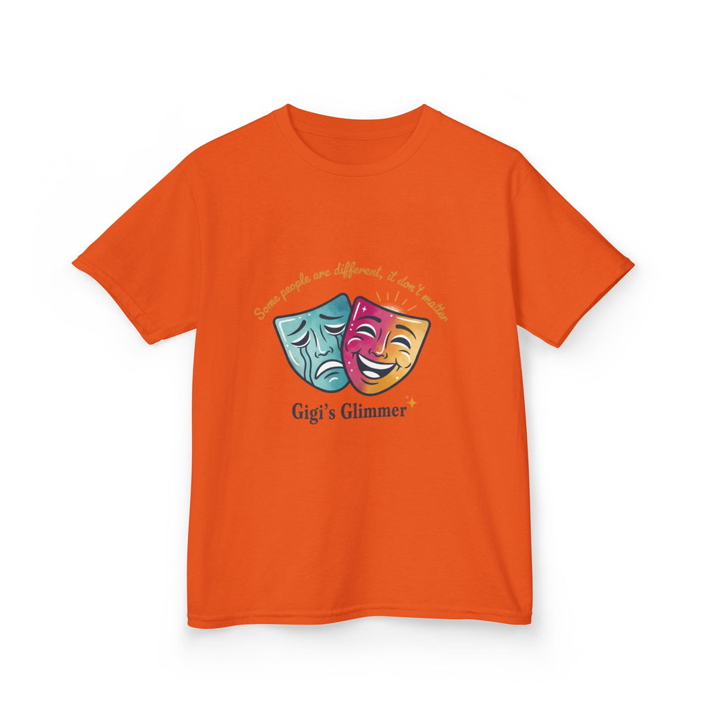 Kids Theater Masks T‑Shirt — "Gigi's Glimmer" Drama Club Tee