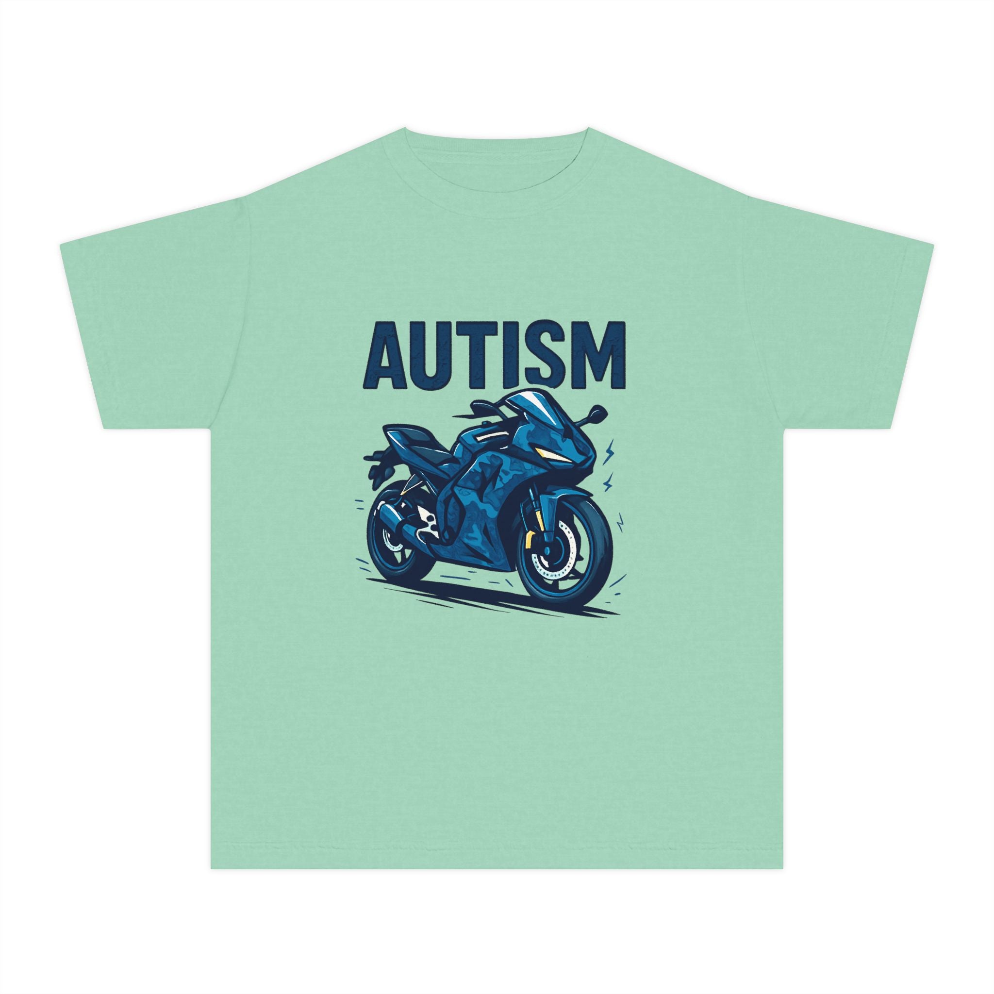 Autism Motorcycle Youth Tee – "Unique'ism: Built for the Ride"