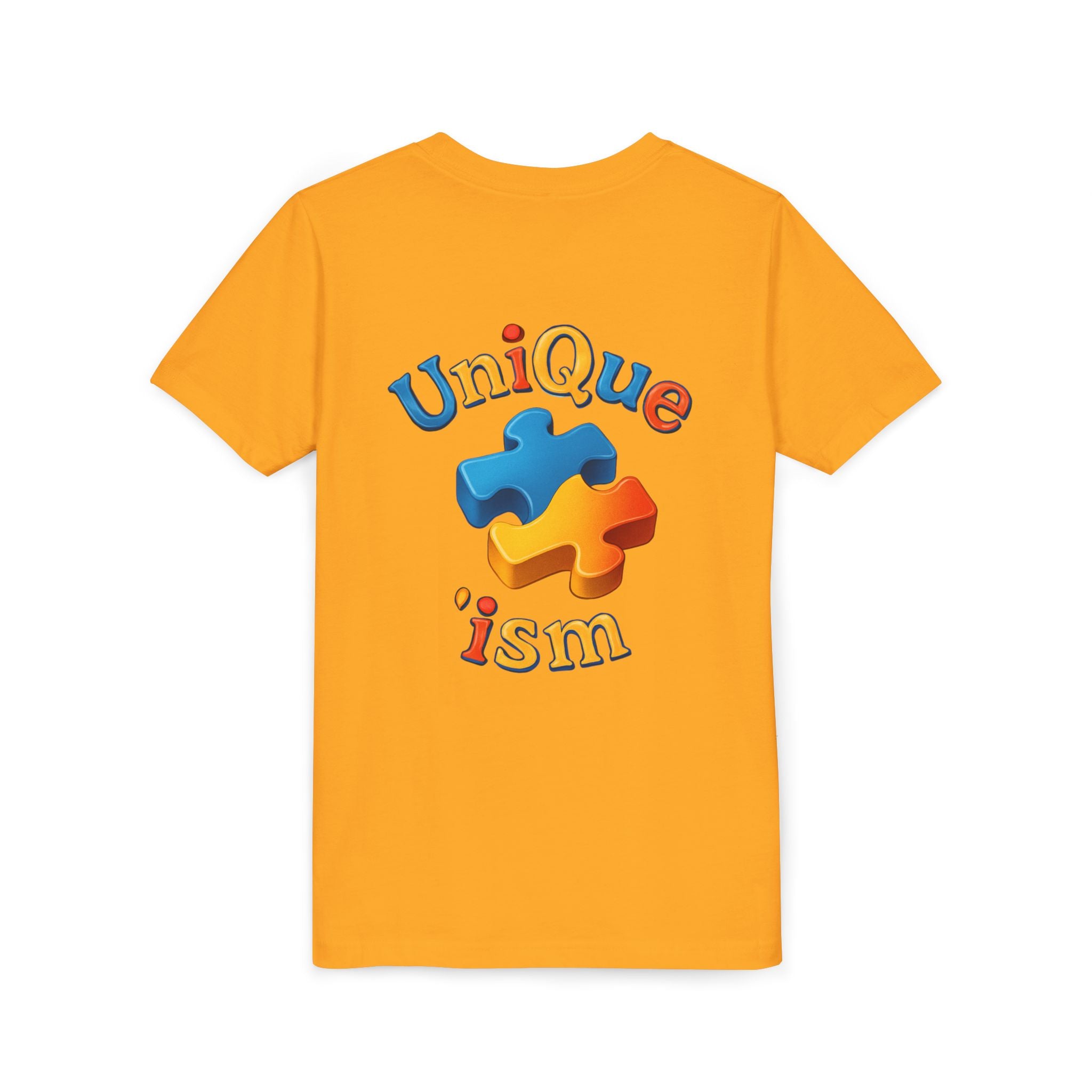 Autism Support Youth Tee — "NonVerbal Not Deaf" & Puzzle Piece "Unique'ism"