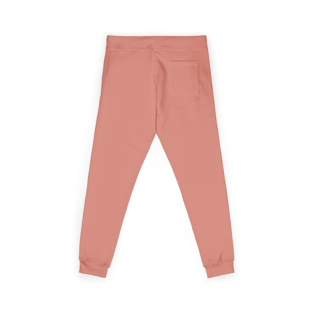 Embroidered Coral Fleece Sweatpants – Cozy Casual Joggers with Script Accent